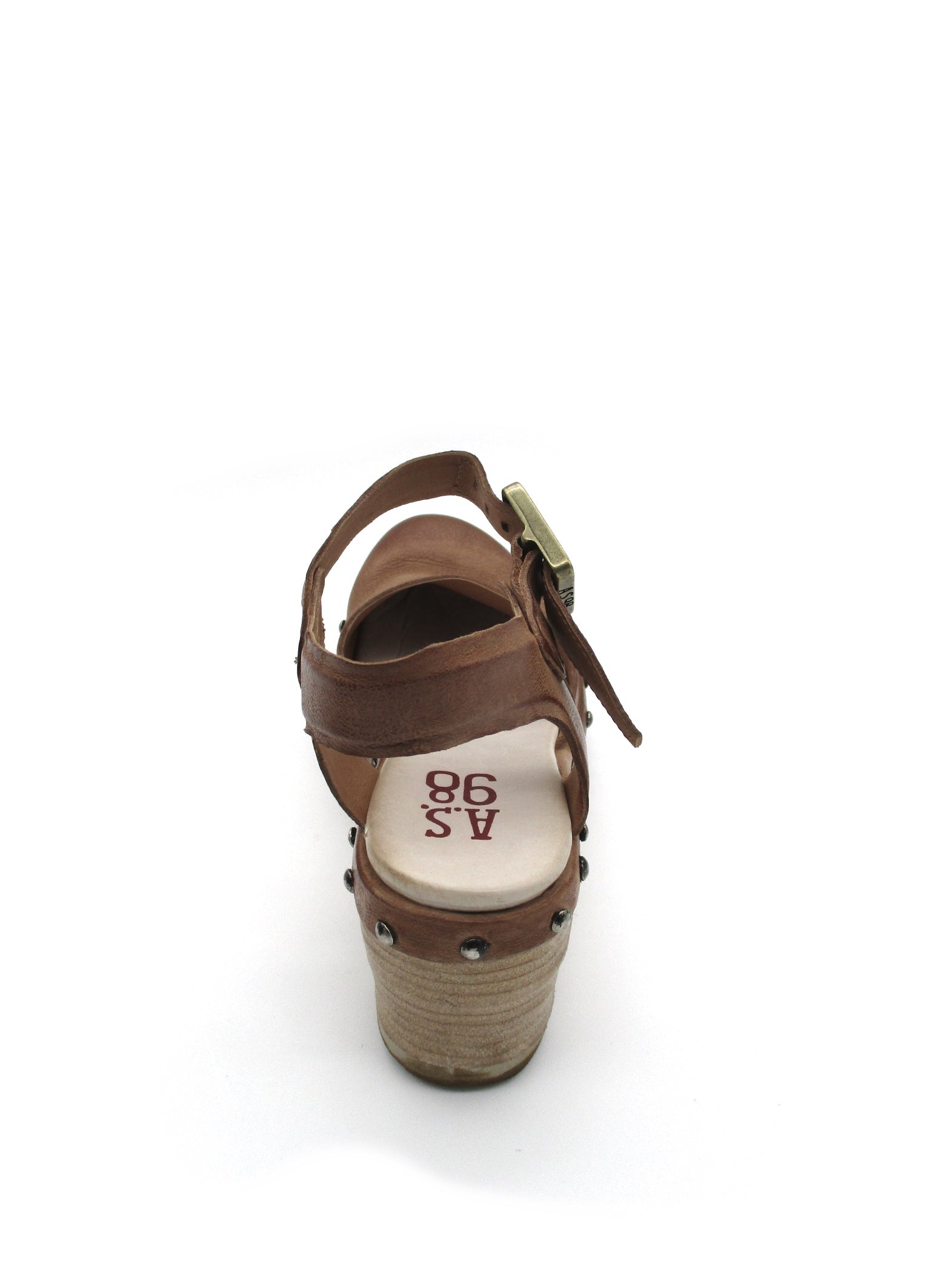 Sandalo in pelle donna As98 Cuoio - B13102 -