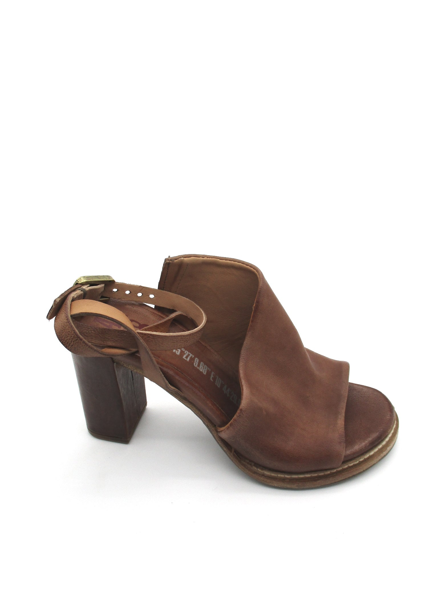 Sandalo in pelle donna As98 Cuoio - B40001 -