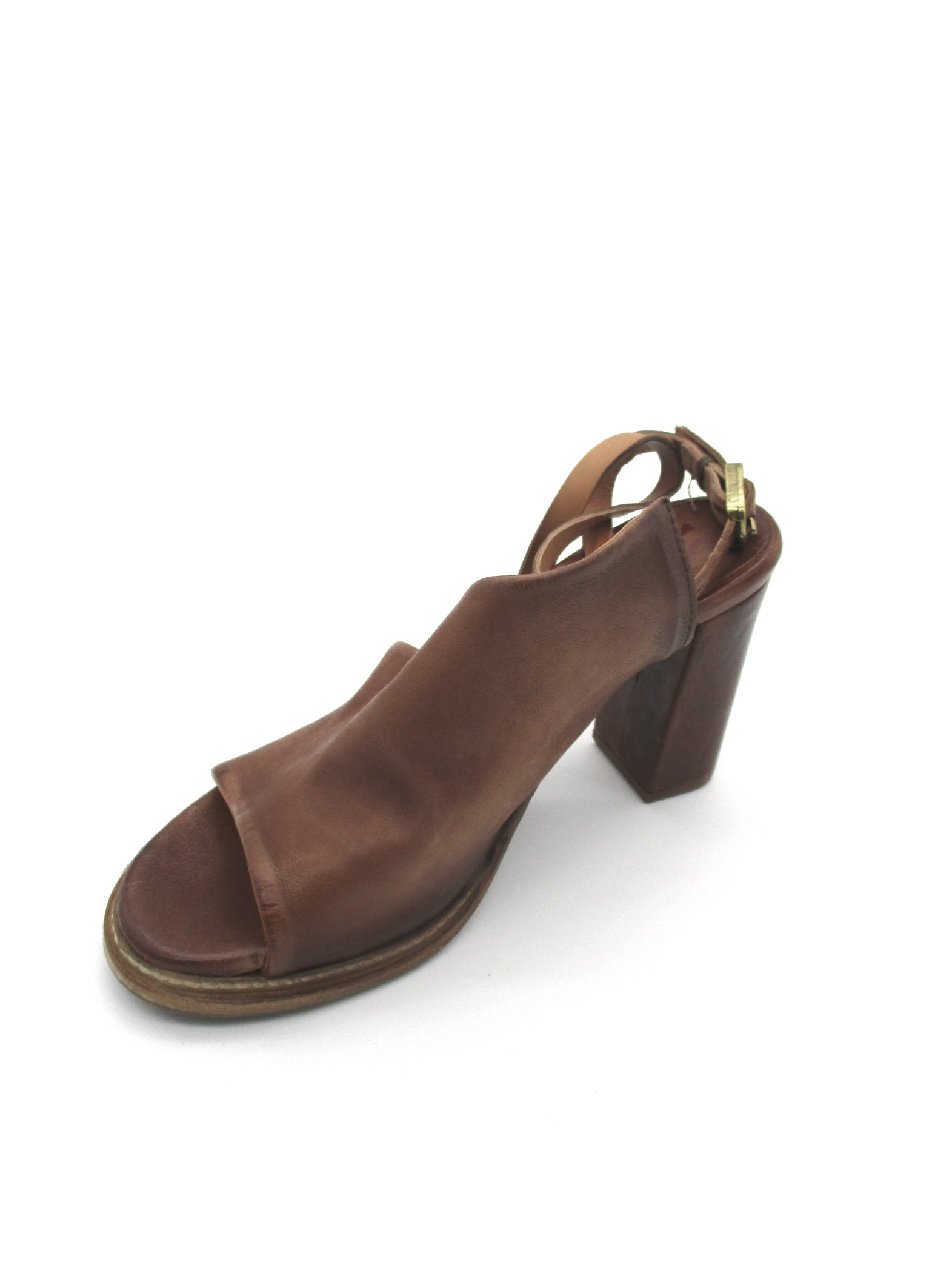 Sandalo in pelle donna As98 Cuoio - B40001 -