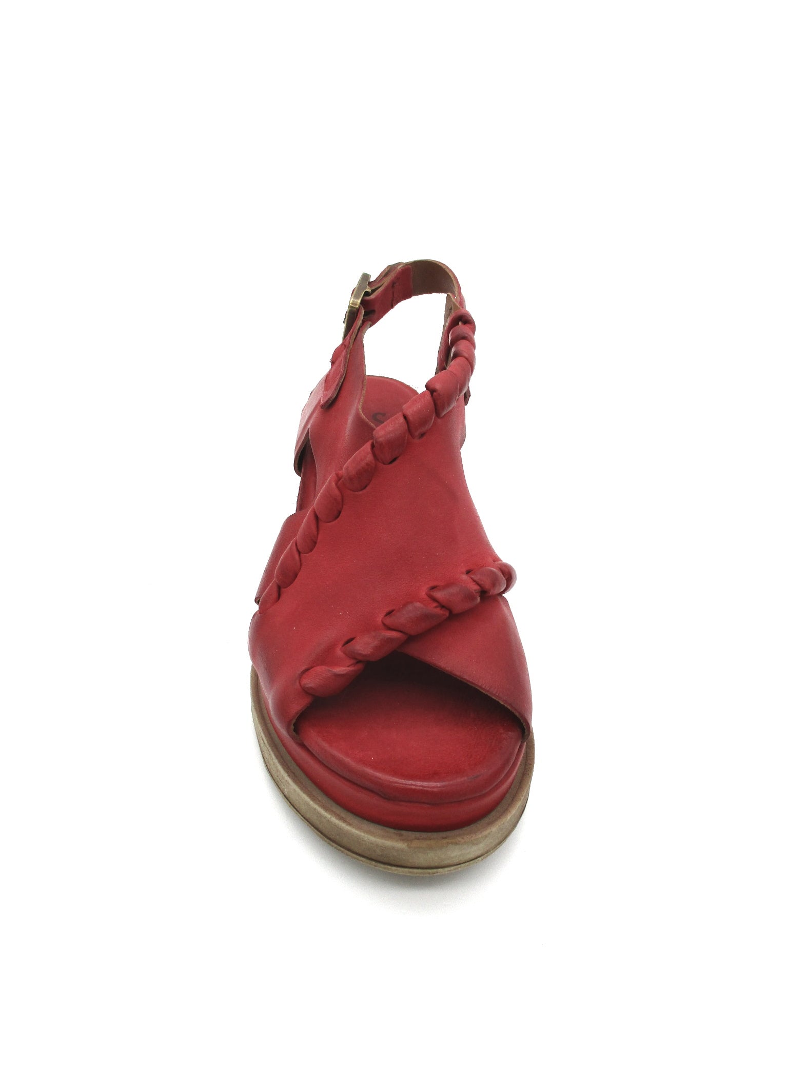 Sandalo in pelle zeppa donna As98 Blood - A15028 -