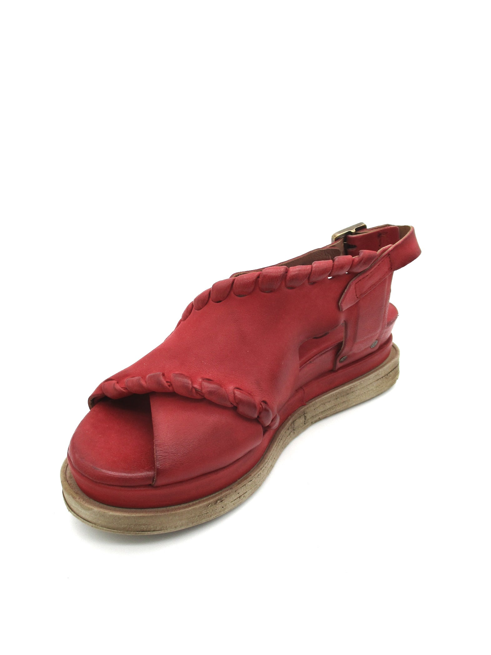 Sandalo in pelle zeppa donna As98 Blood - A15028 -