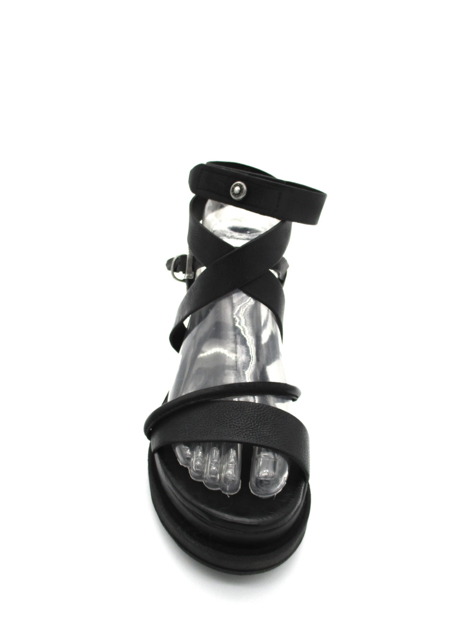Sandalo in pelle zeppa donna As98 Lagos Black - A15006 -