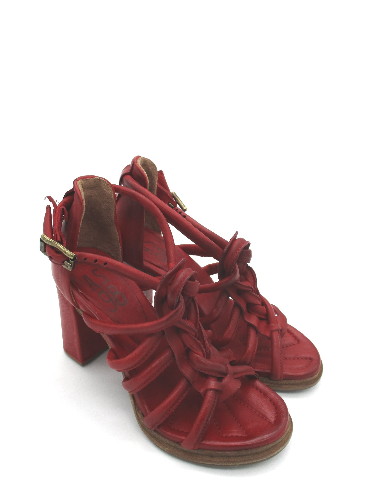 Sandalo in pelle donna AS98 Berrix Blood - A85002 -