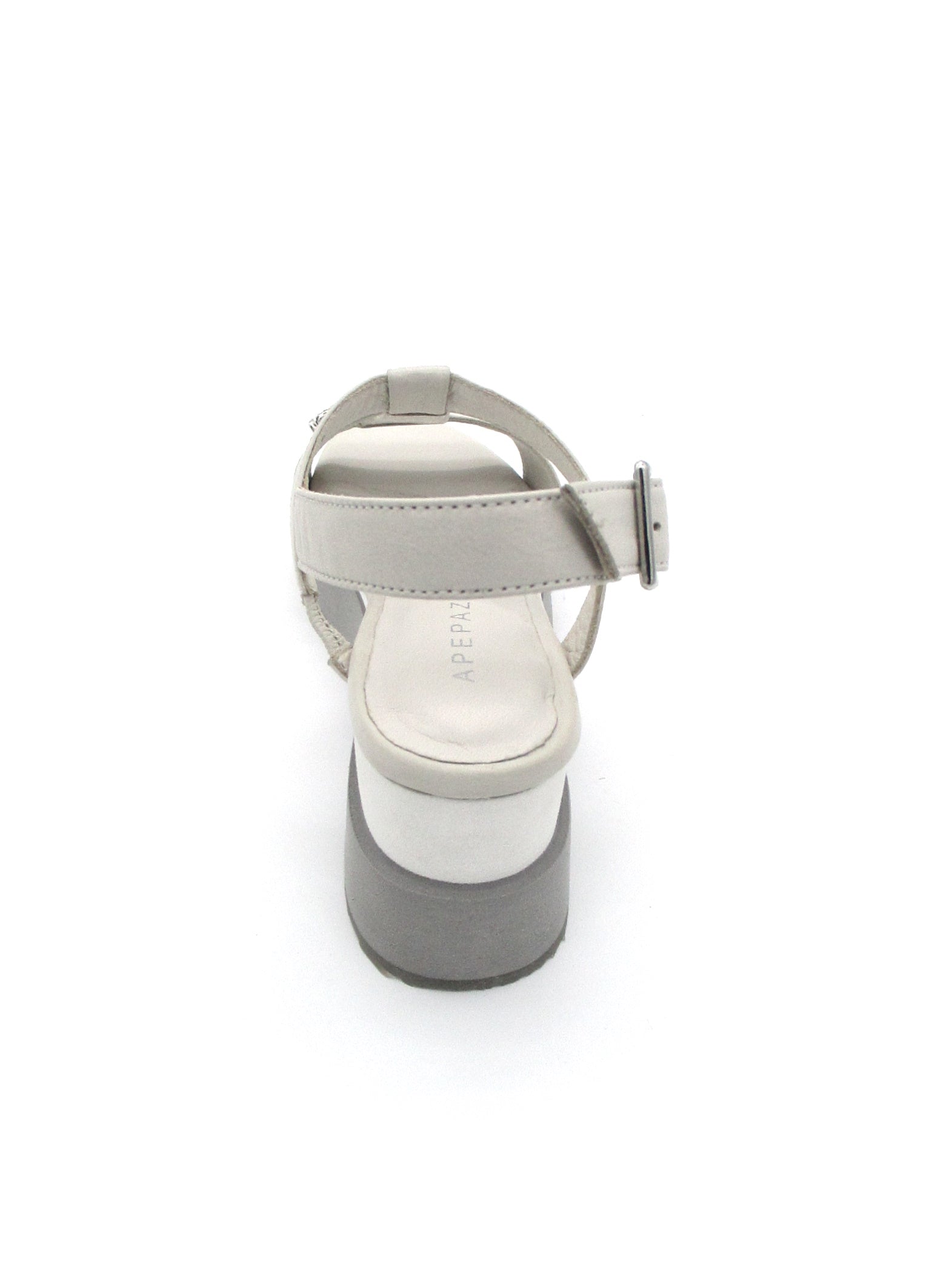 Sandalo pelle donna Apepazza Helga White