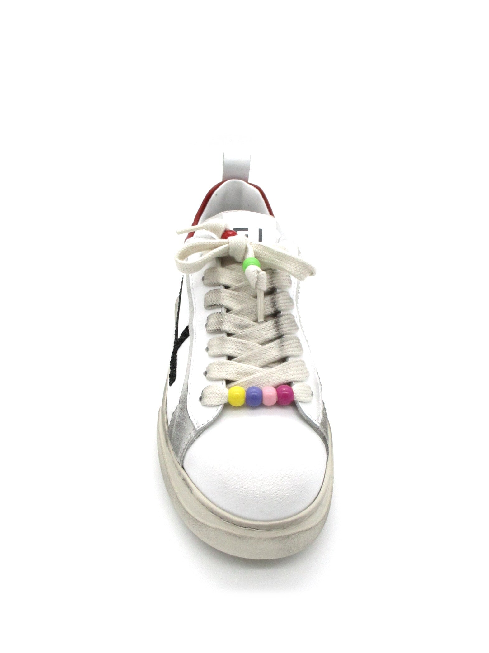 Sneaker pelle donna GIO+ Giada combi 61 F Bianca Rossa