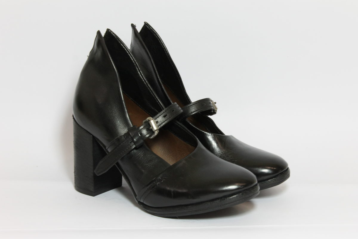 SCARPA PELLE DONNA AS98 583106 NERO