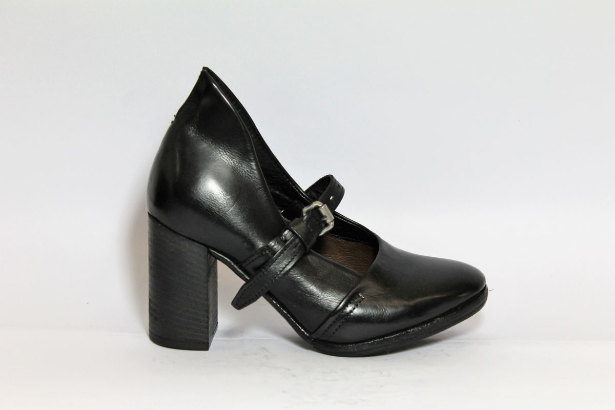 SCARPA PELLE DONNA AS98 583106 NERO