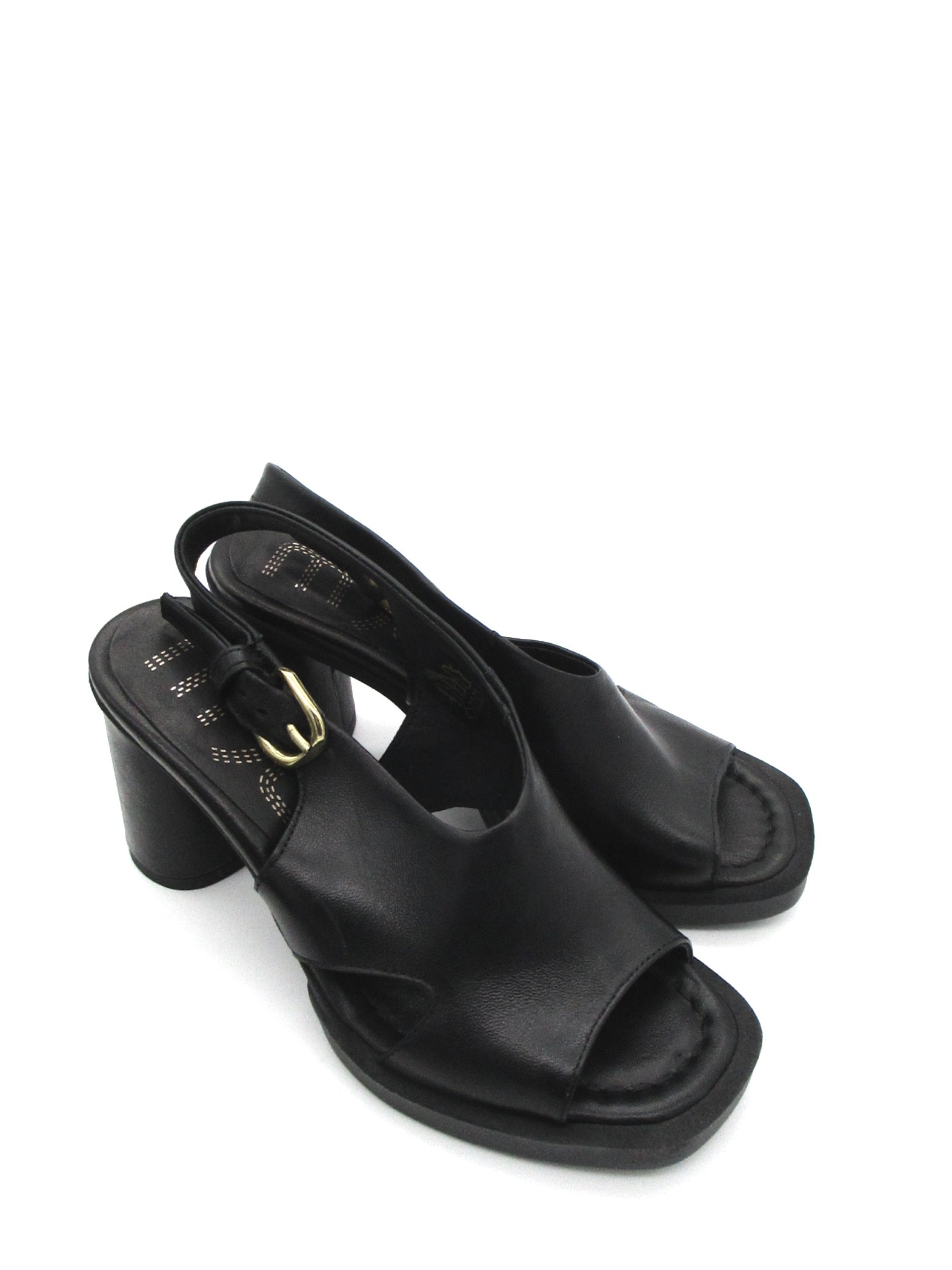 Sandalo pelle tacco donna Mjus Black - T57001 -