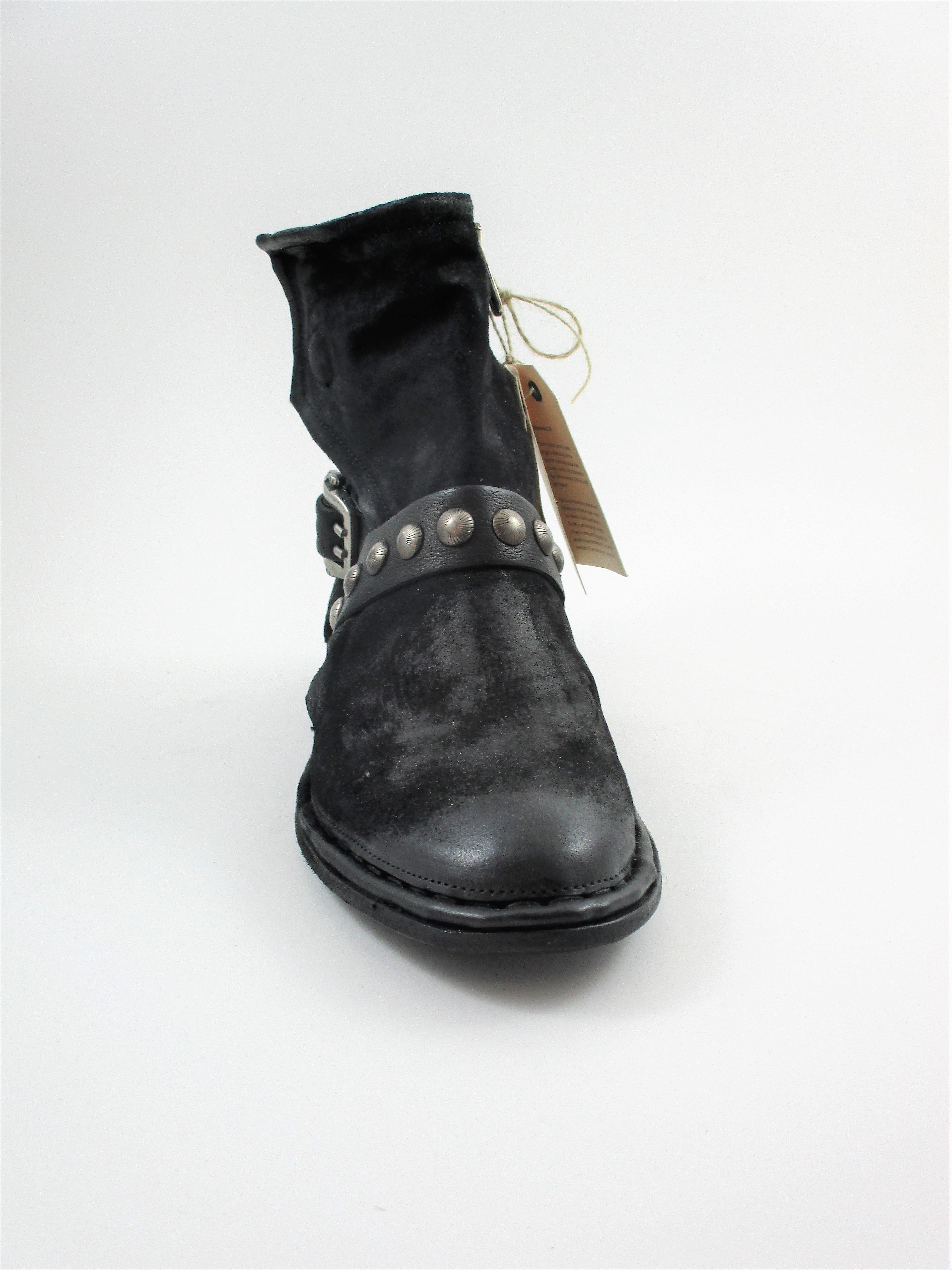 Tronchetto Pelle Donna AS98 639205 nero