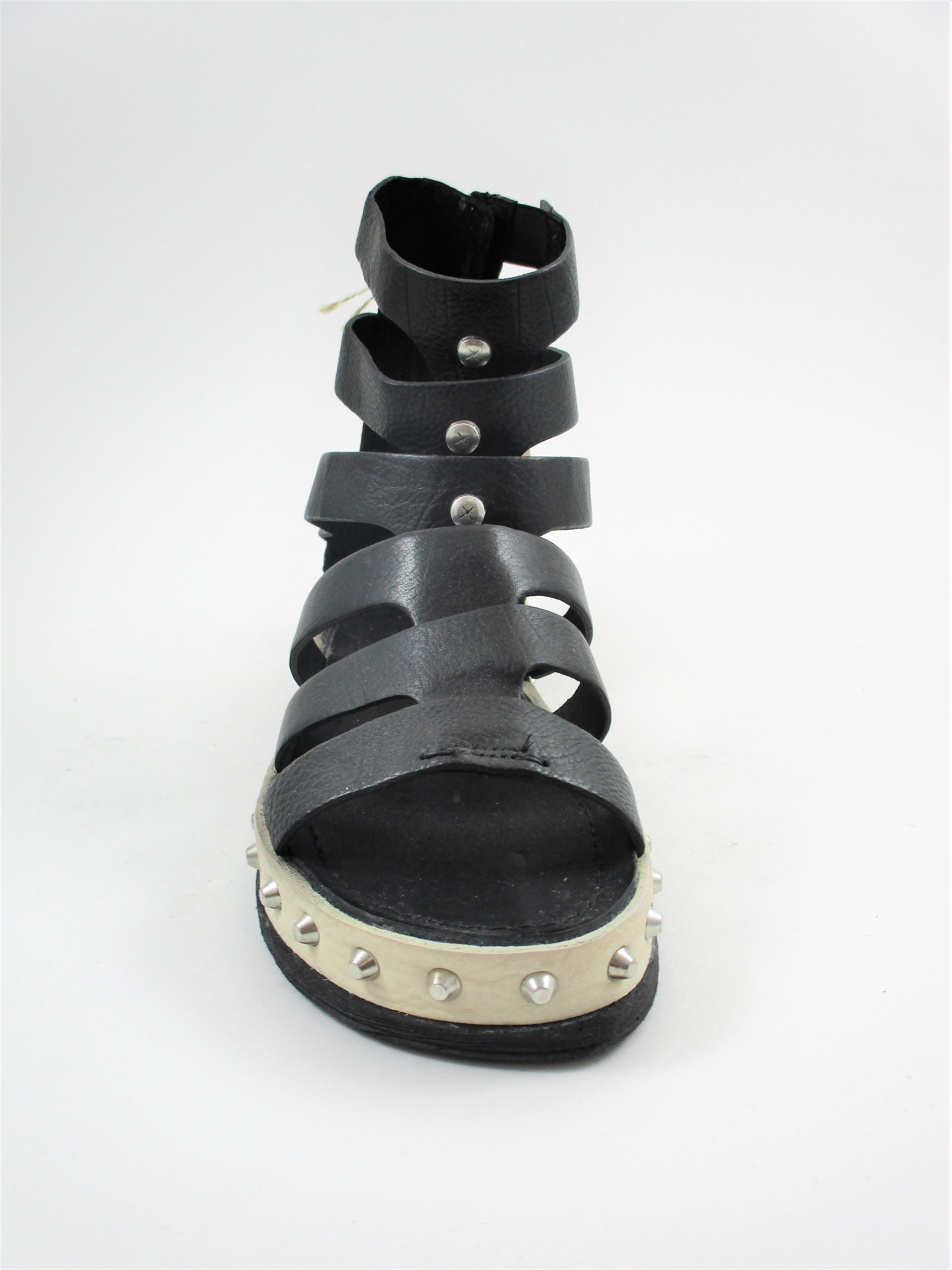 Sandalo pelle donna AS98 627006 nero