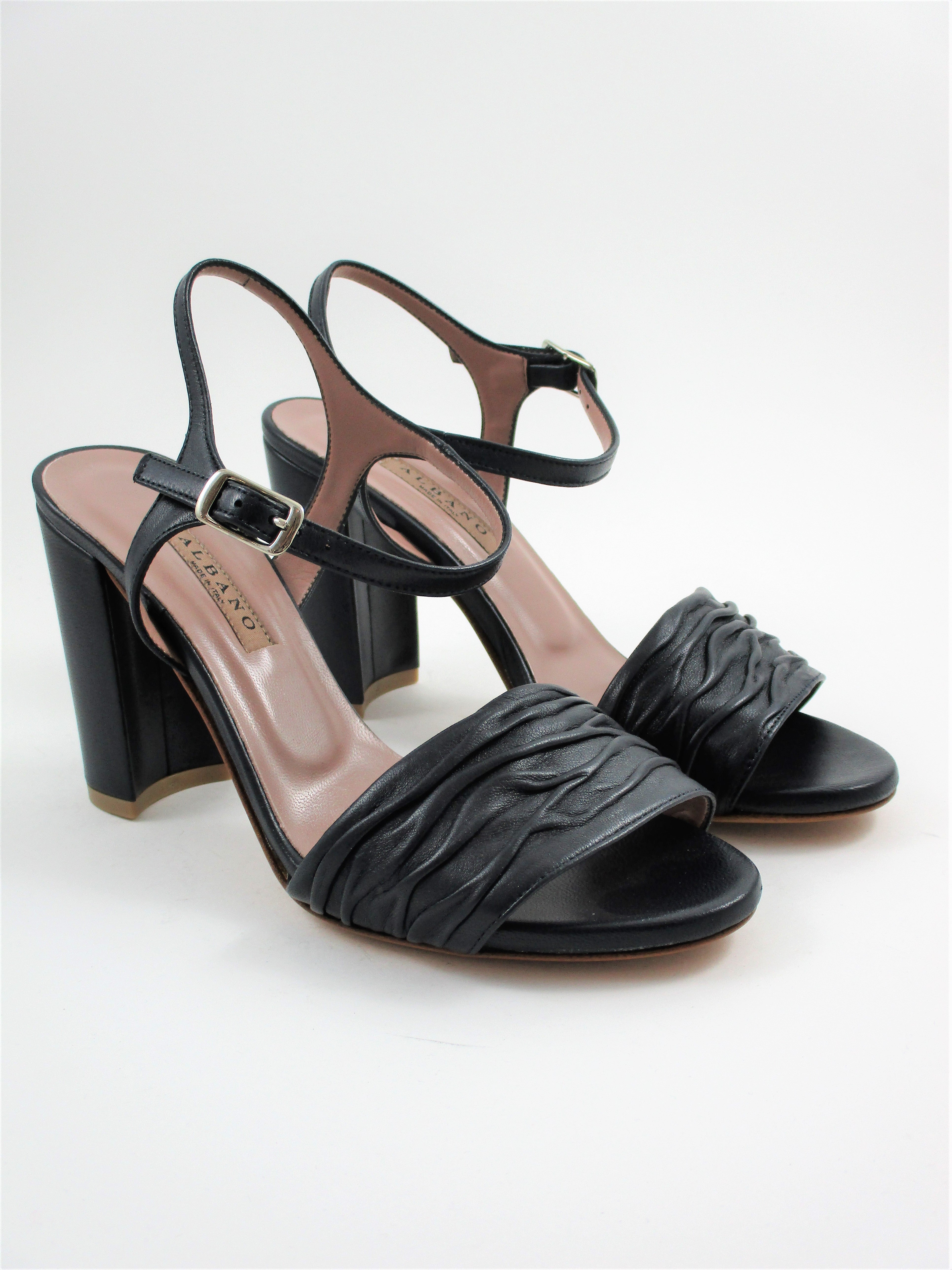 Sandalo pelle donna ALBANO 1858 cipria