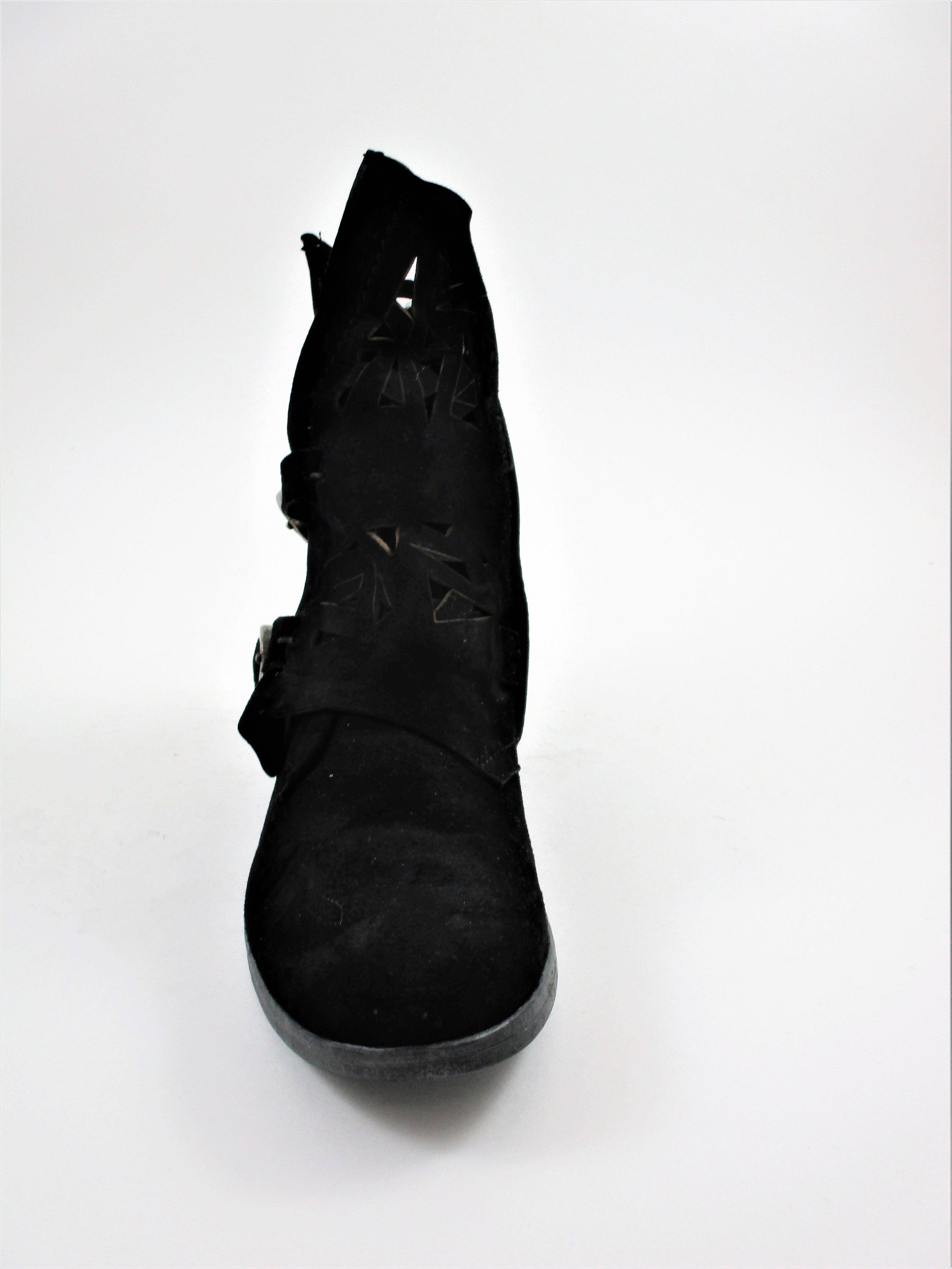 Tronchetto camoscio donna MJUS 884236 nero
