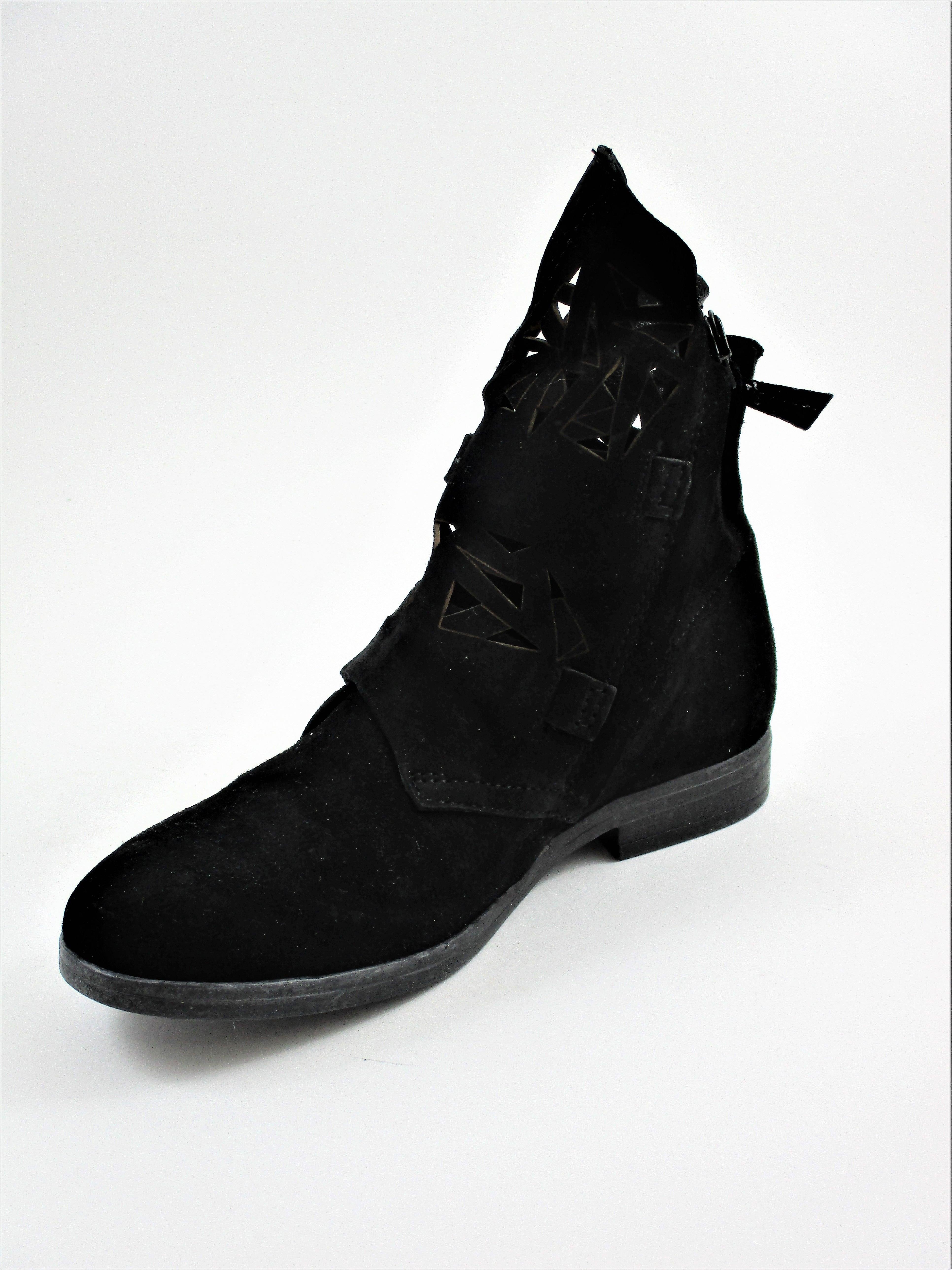 Tronchetto camoscio donna MJUS 884236 nero