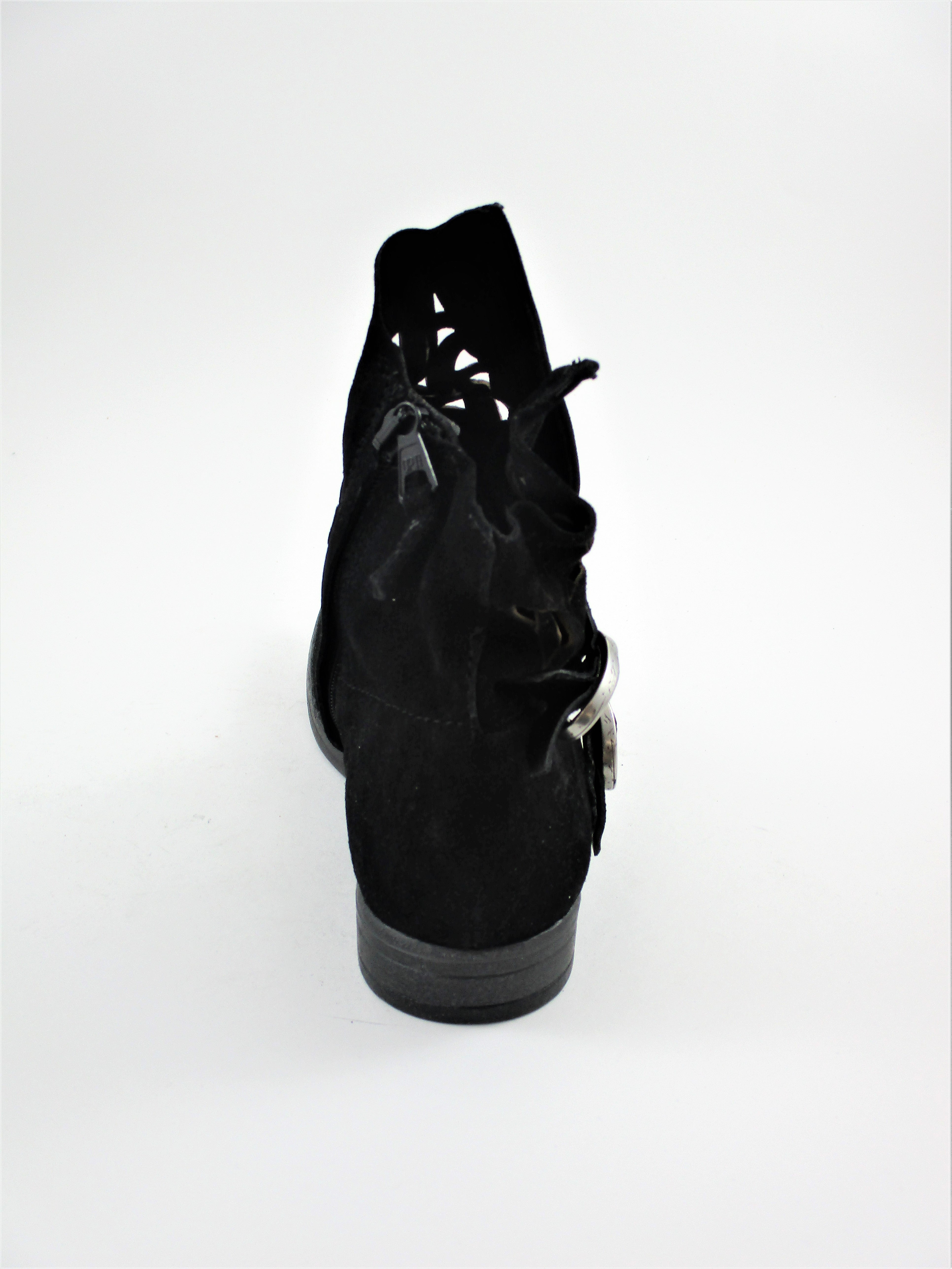 Tronchetto camoscio donna MJUS 884236 nero