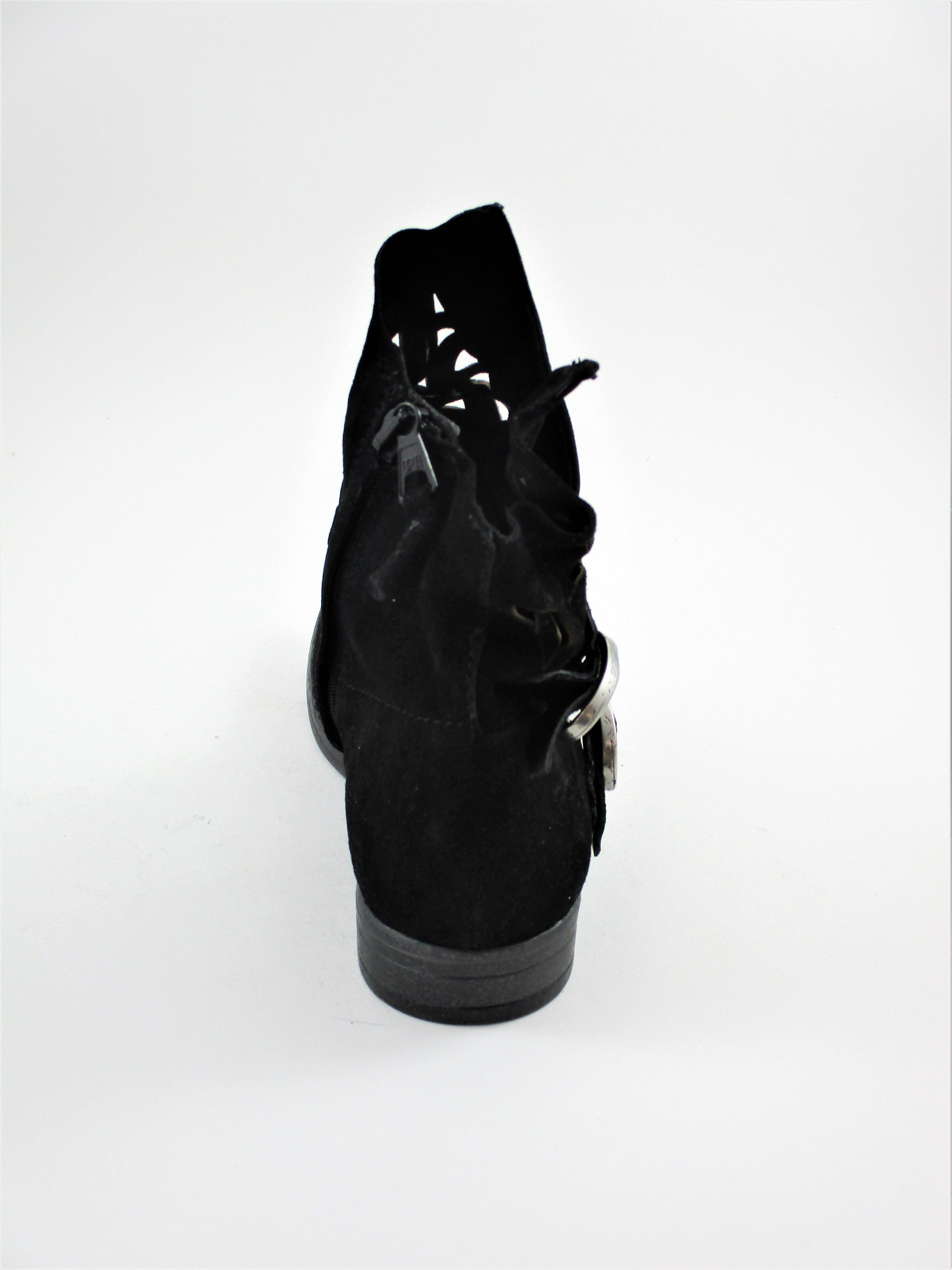 Tronchetto camoscio donna MJUS 884236 nero