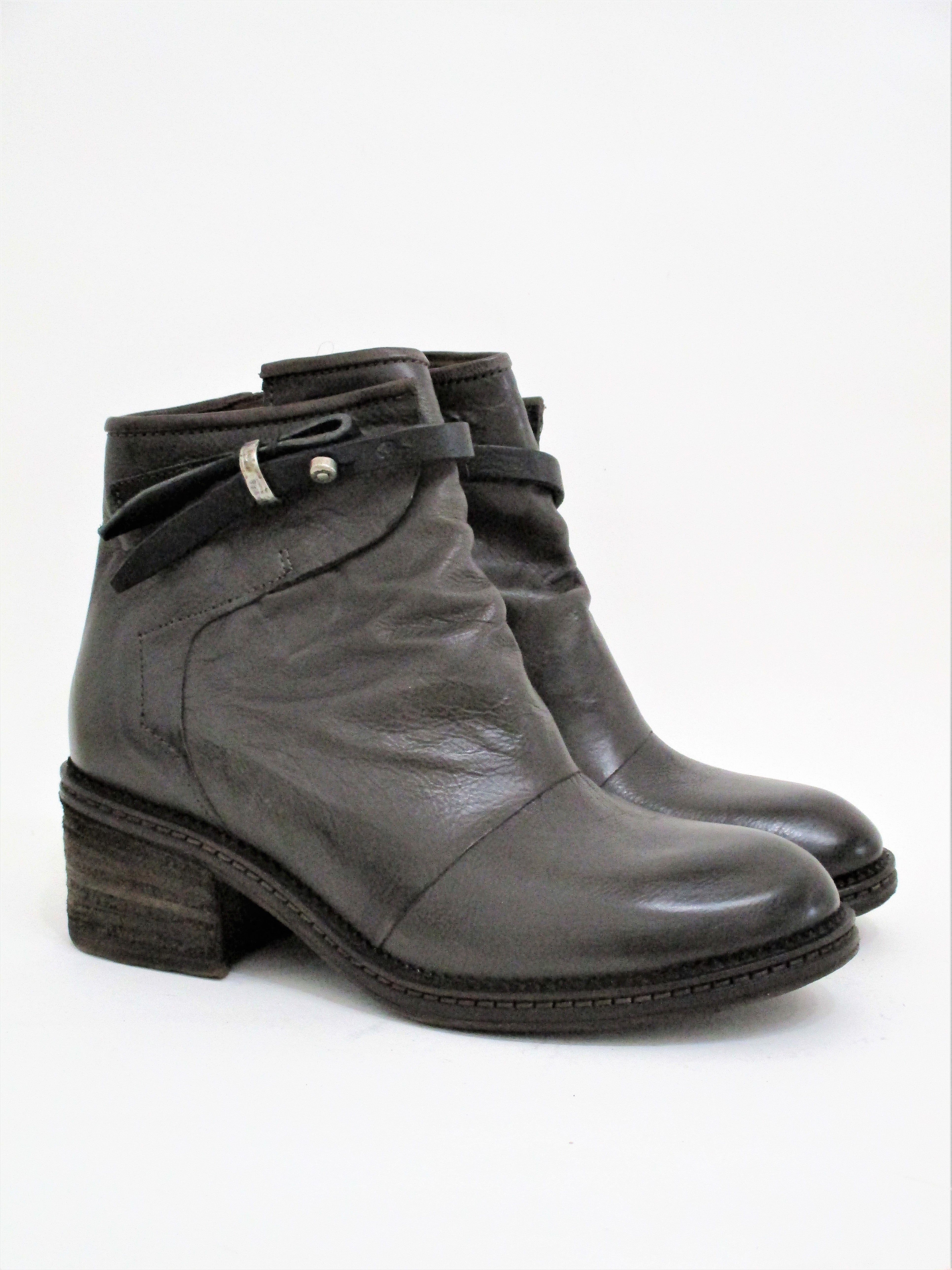 TRONCHETTO PELLE DONNA AS98 229201 GRIGIO