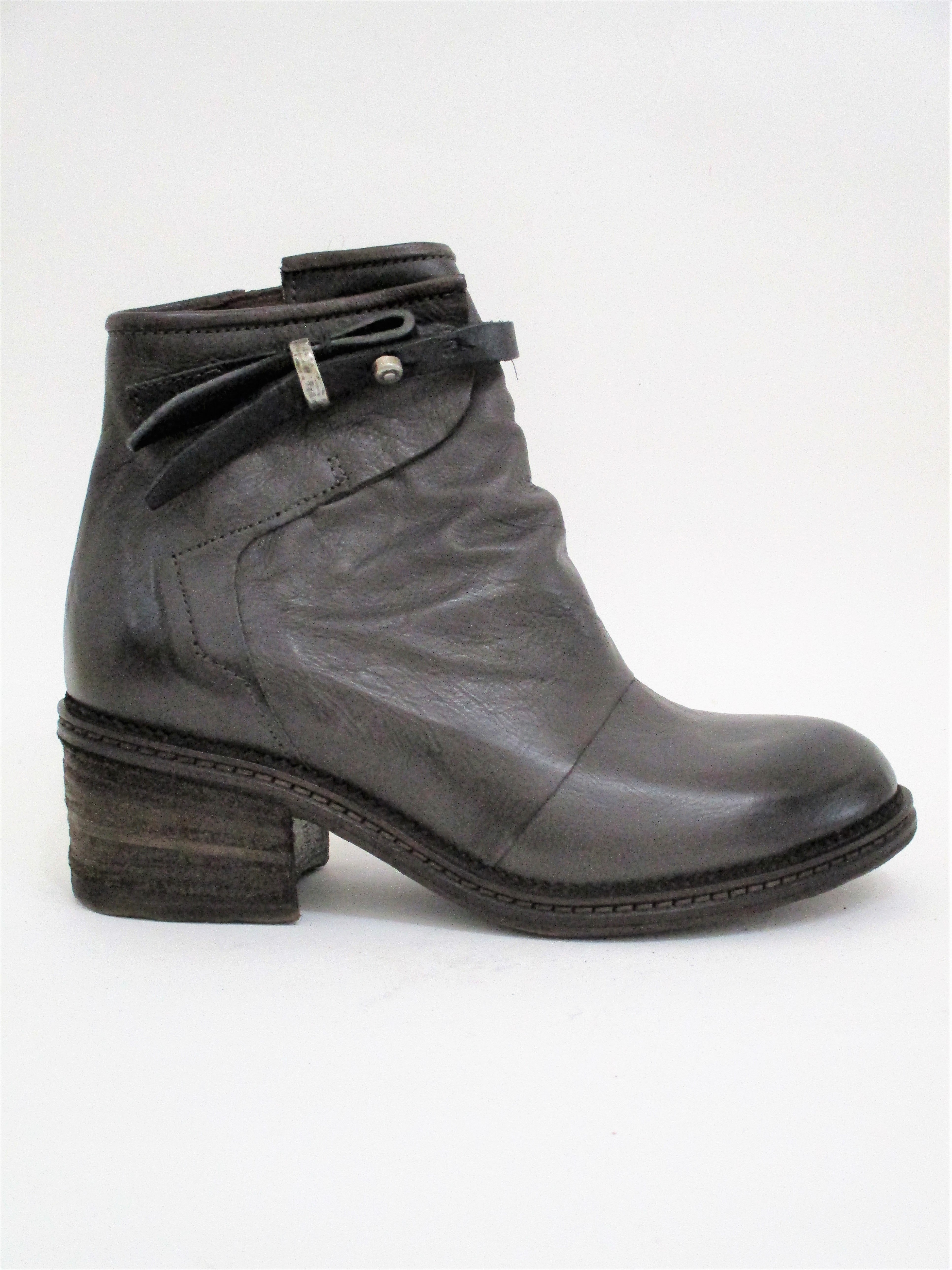 TRONCHETTO PELLE DONNA AS98 229201 GRIGIO