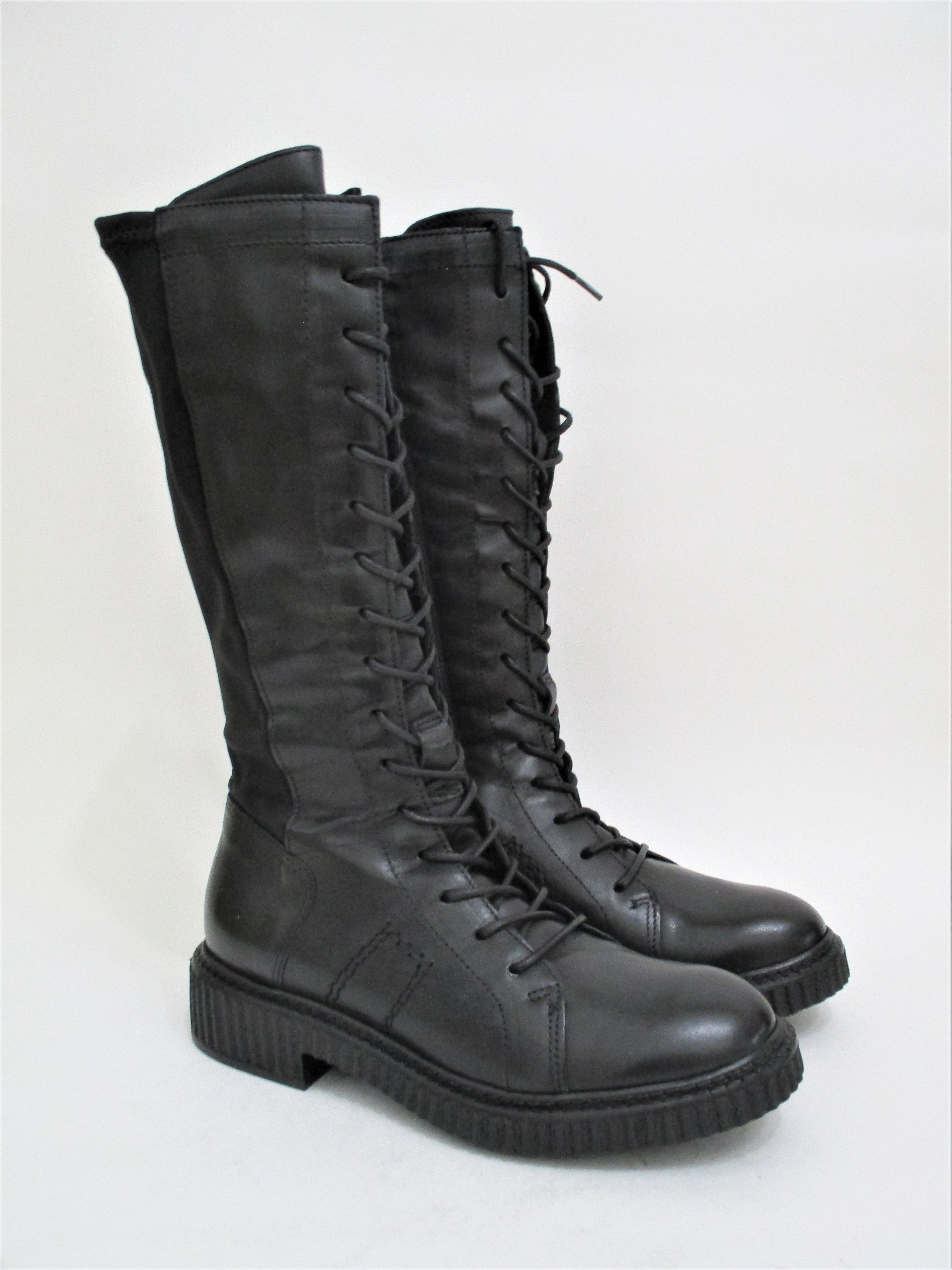 Anfibio pelle donna Mjus 132311 nero