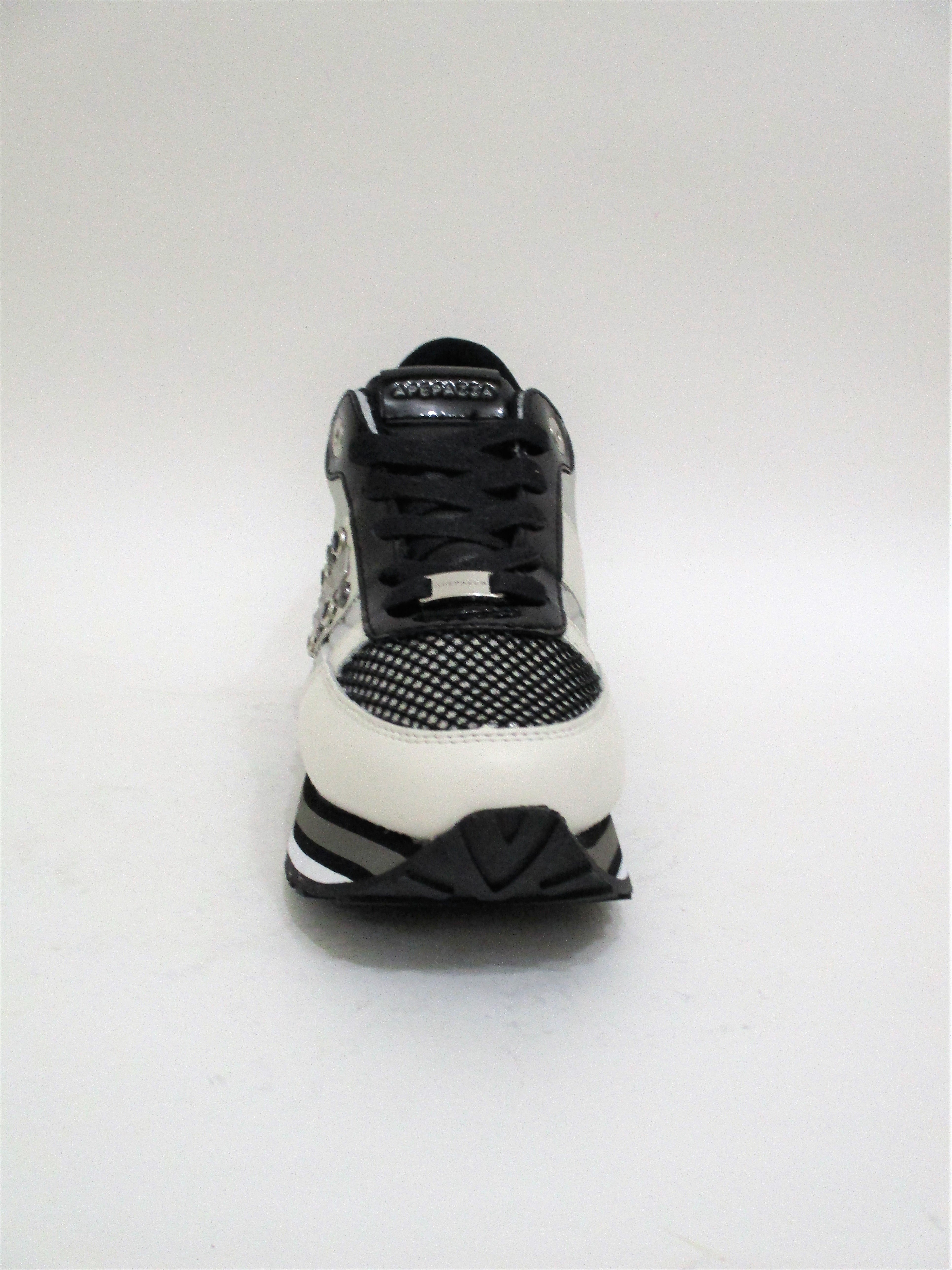 Sneaker pelle donna APEPAZZA RSD22 bianco/argento