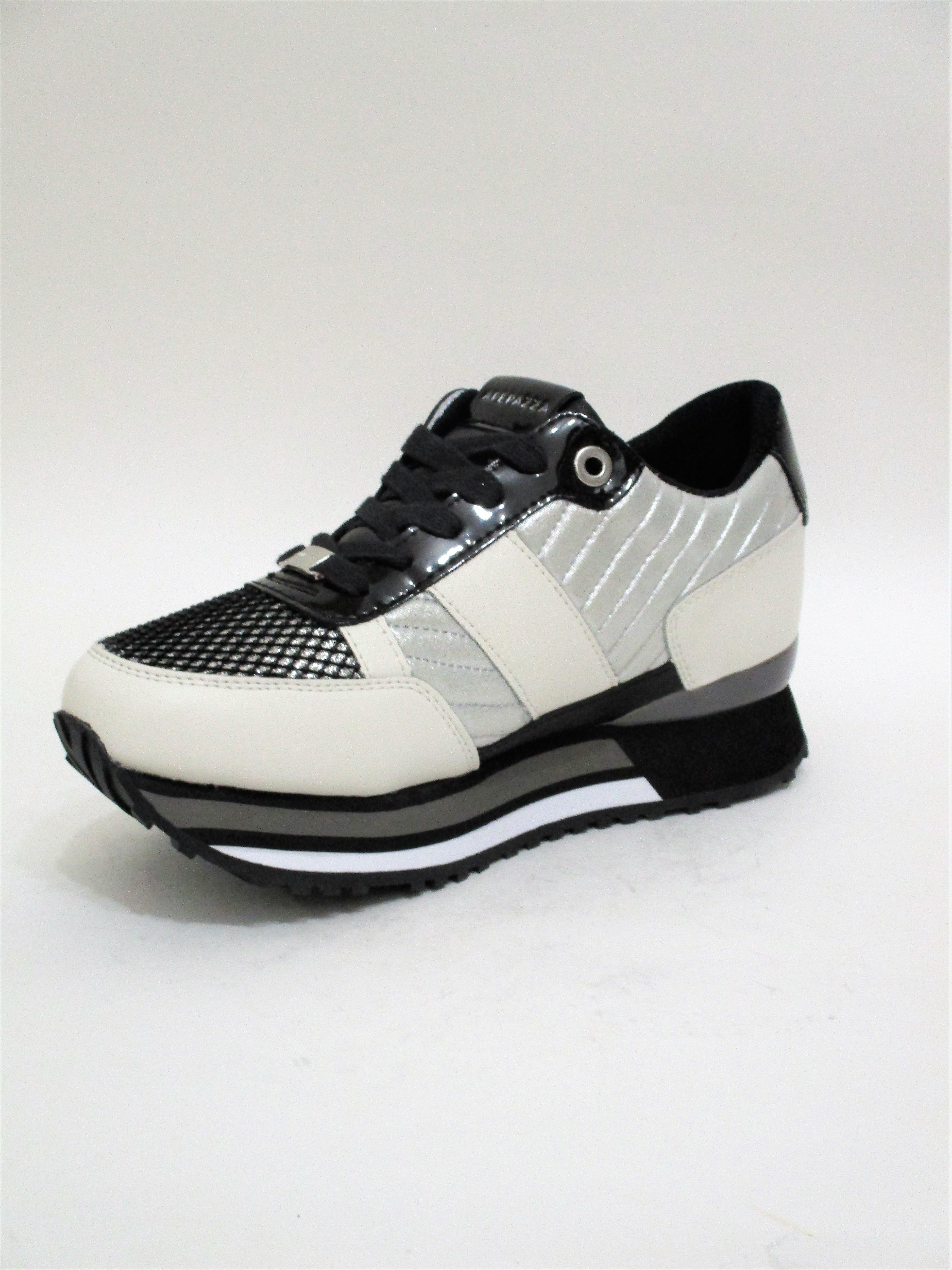 Sneaker pelle donna APEPAZZA RSD22 bianco/argento