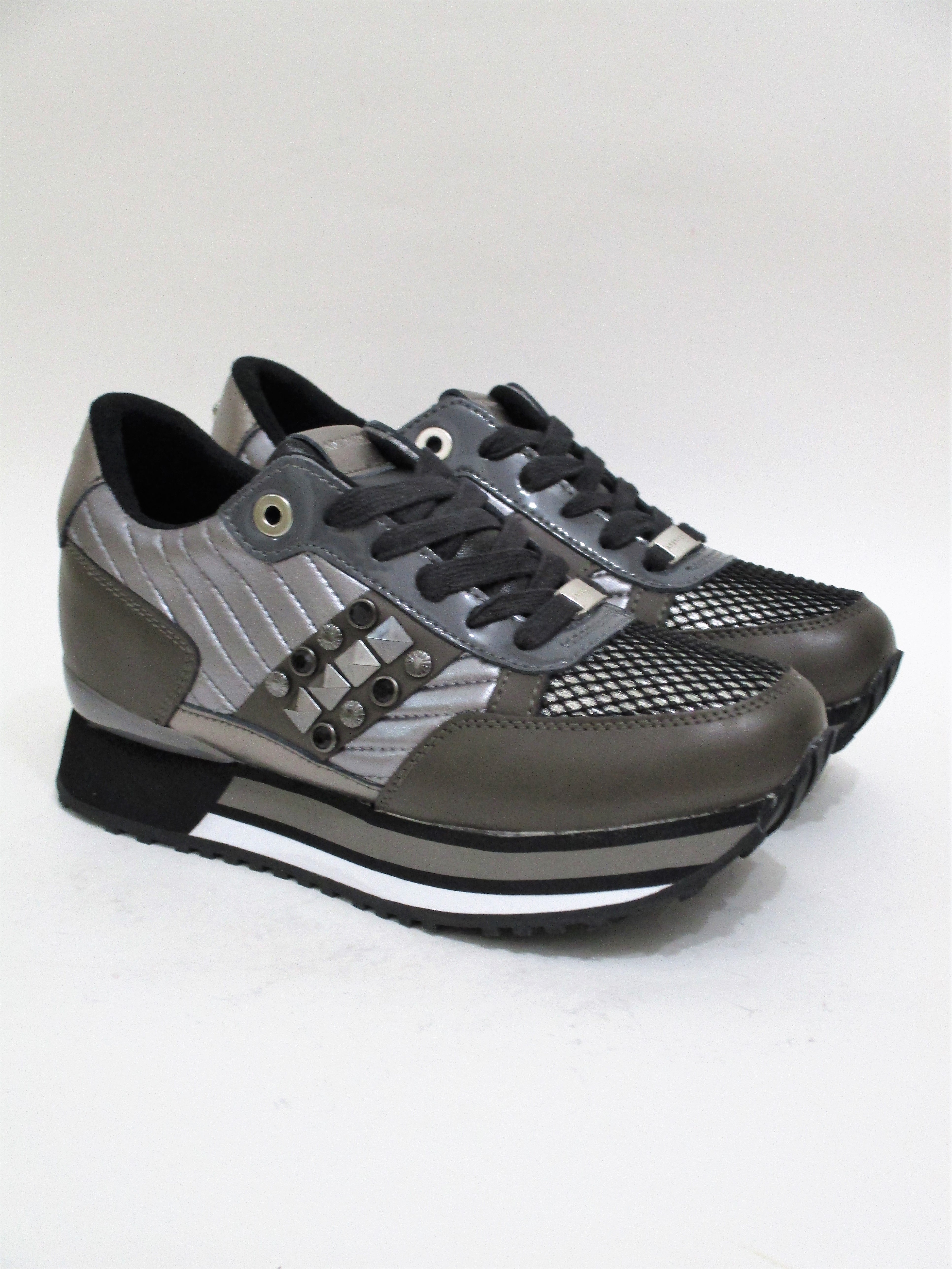 Sneaker pelle donna APEPAZZA RSD22 grigio