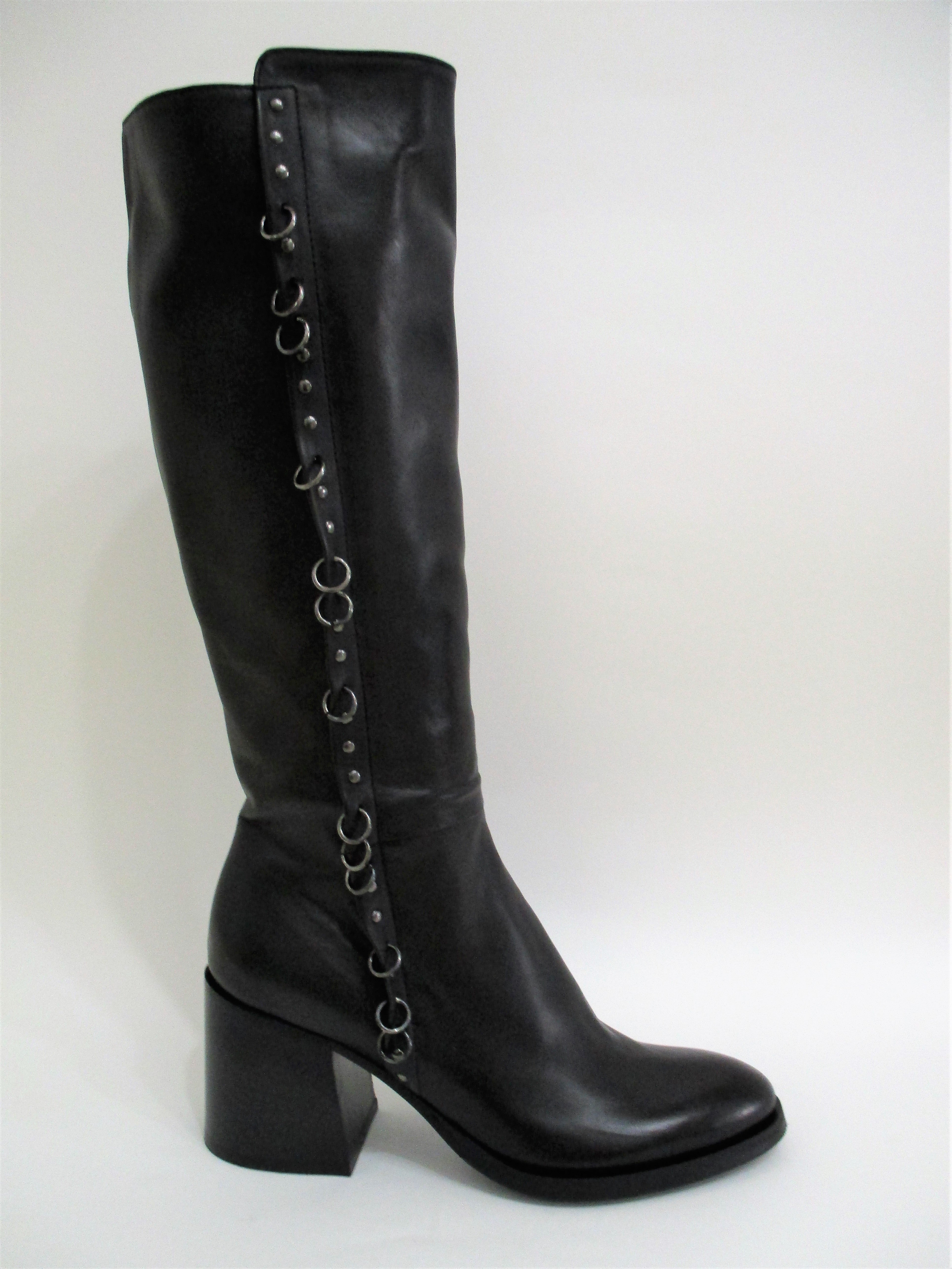 STIVALE PELLE DONNA FRU.IT 5003 NERO
