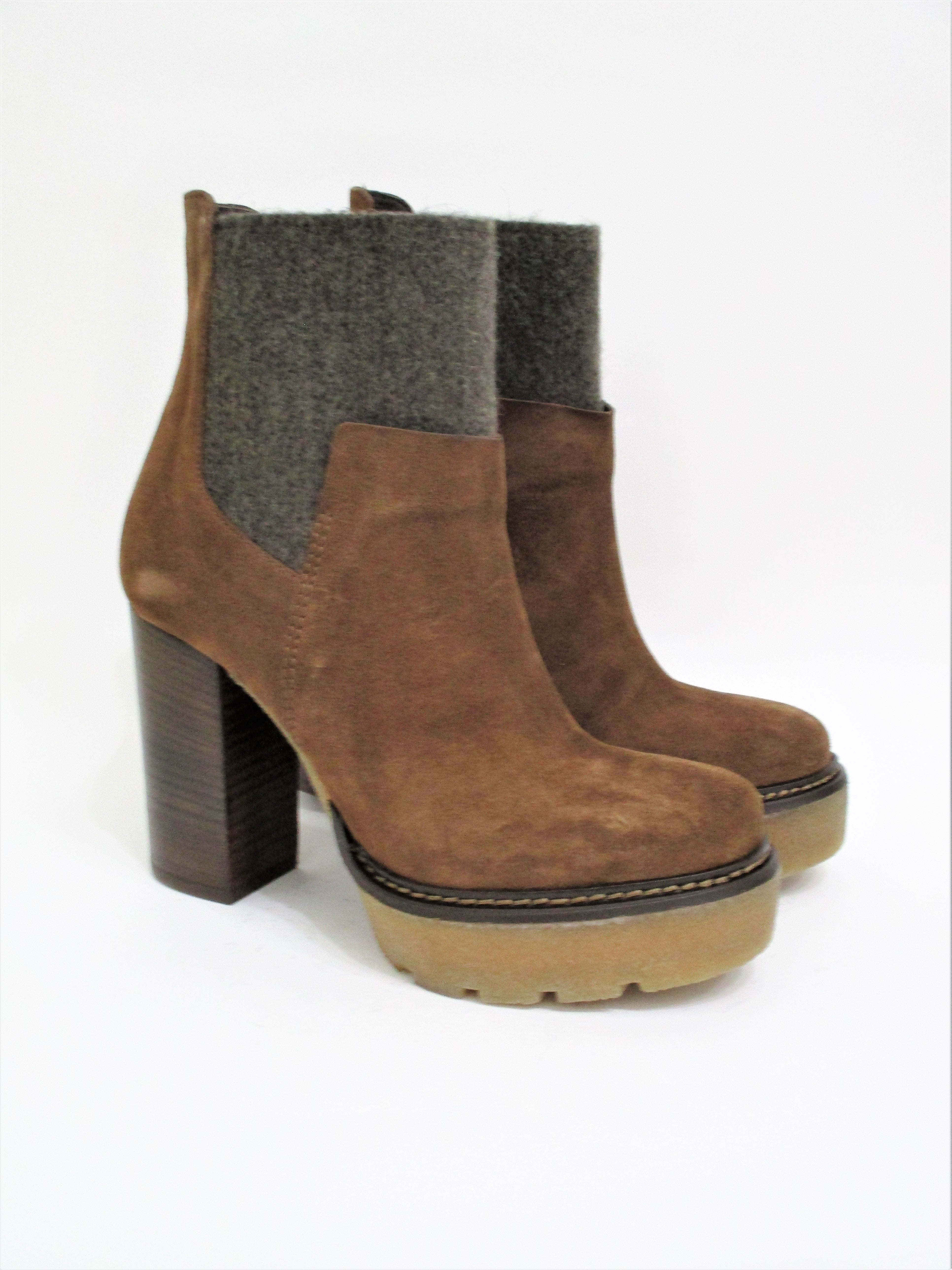 Tronchetto pelle donna VIC MATIè IT6968D cognac