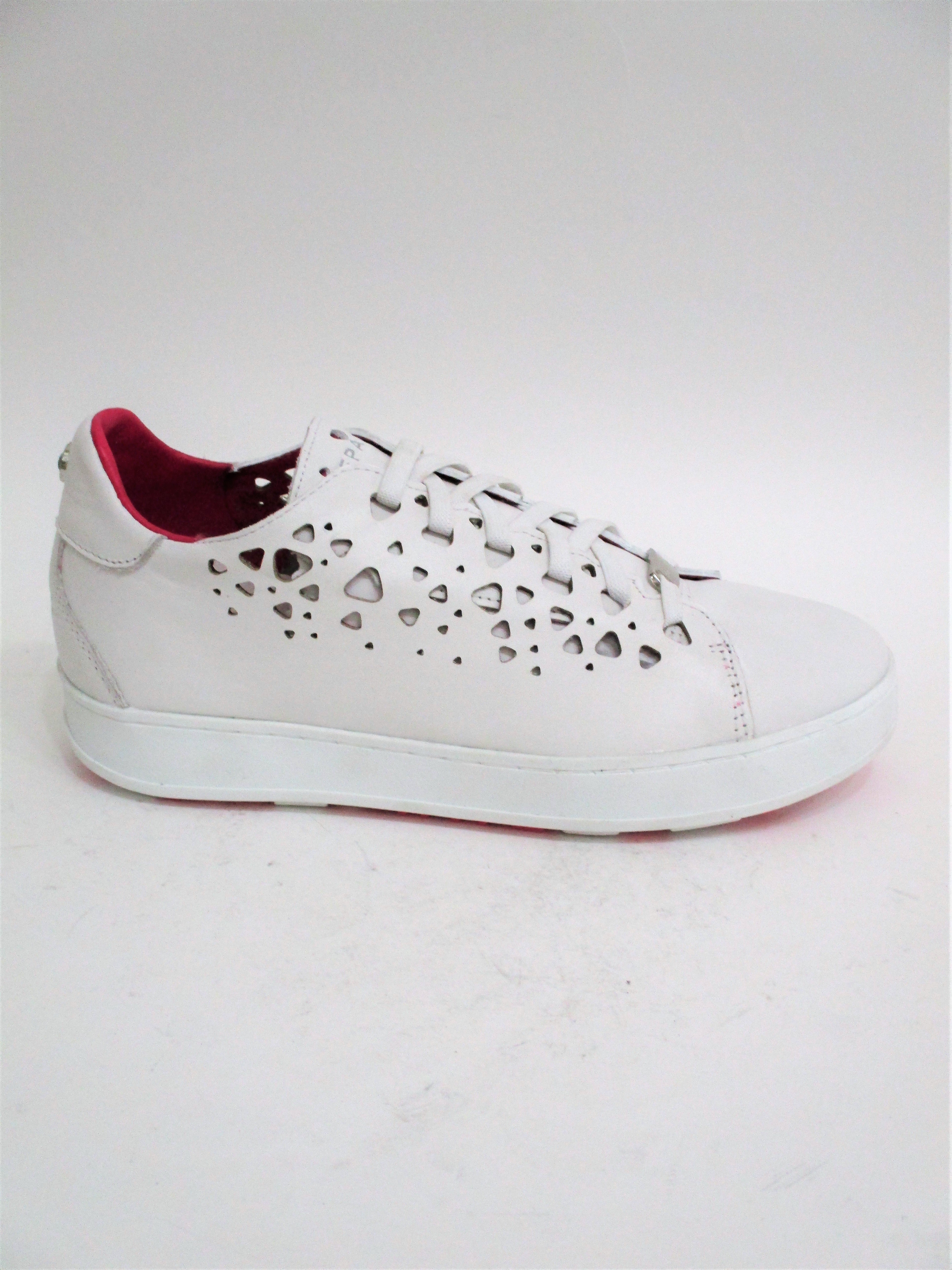 SNEAKER PELLE DONNA APEPAZZA SMW14 BIANCO