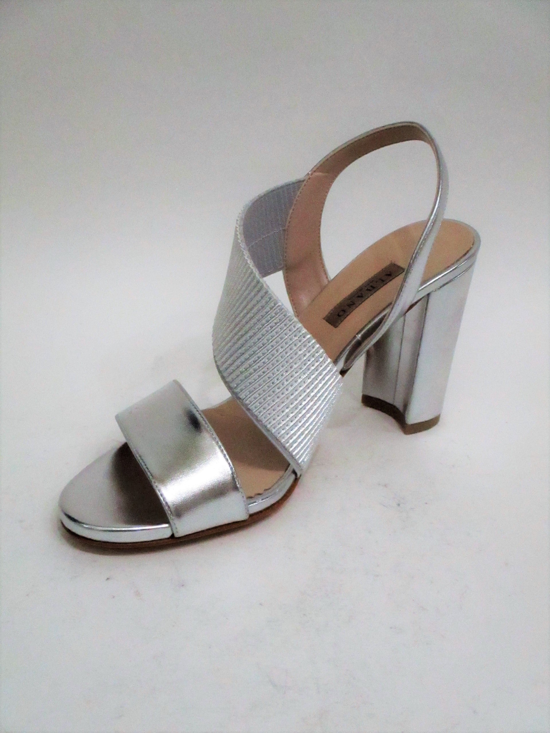 Sandalo Pelle Donna ALBANO 2202 Argento