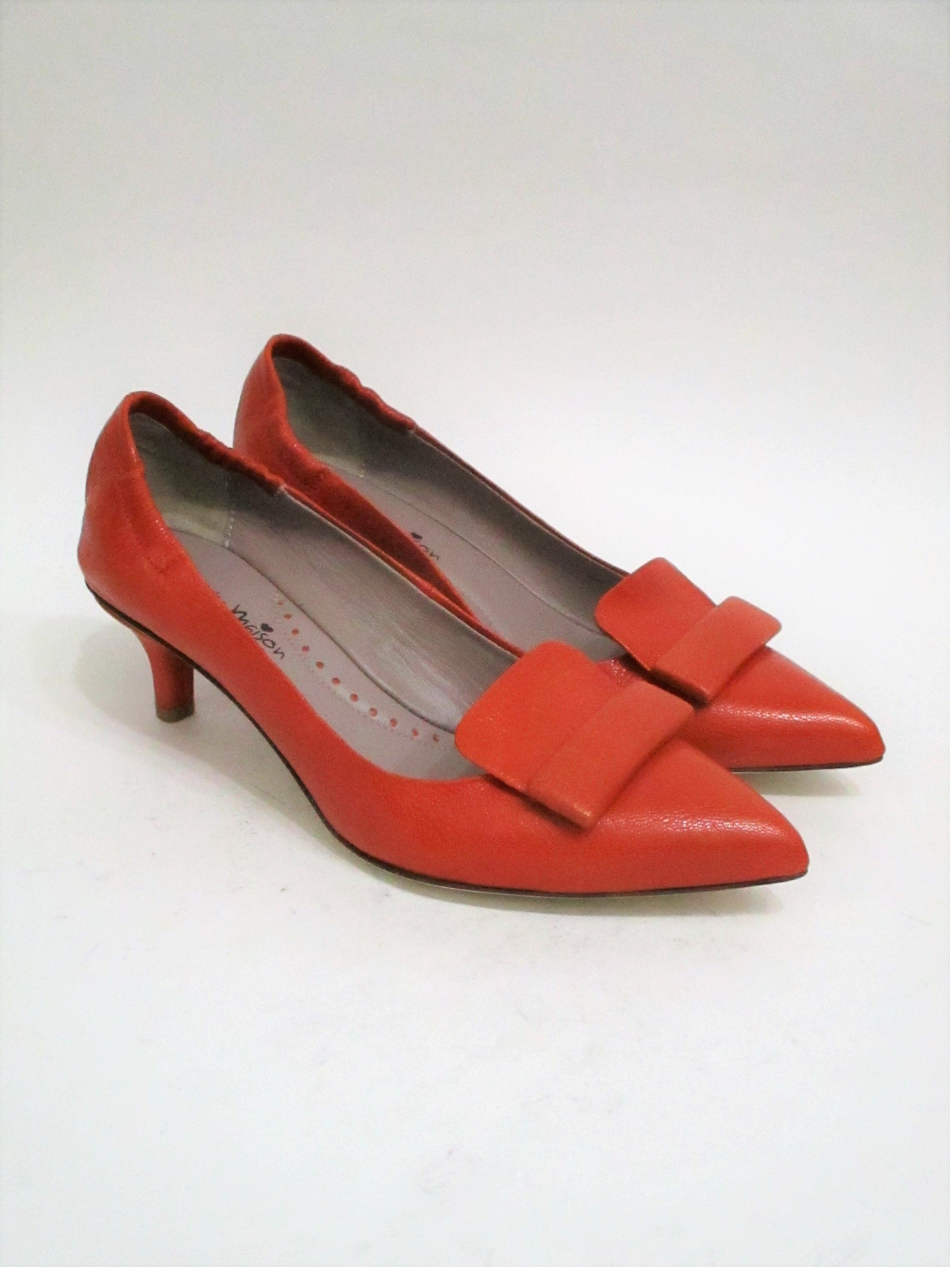 Decolletè pelle La Petite Maison 8032 Rosso