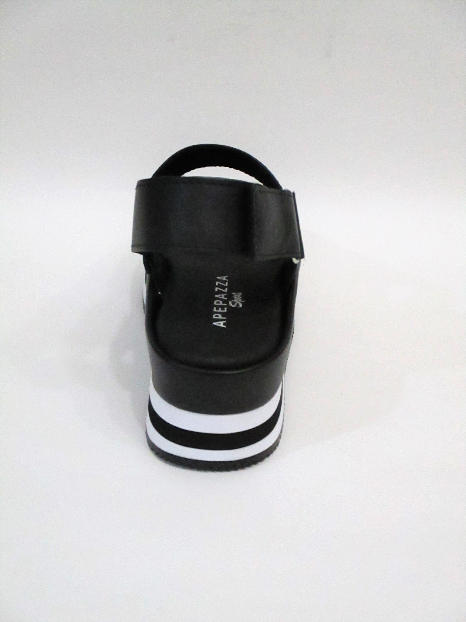 SANDALO PELLE DONNA APEPAZZA RPS02 NERO