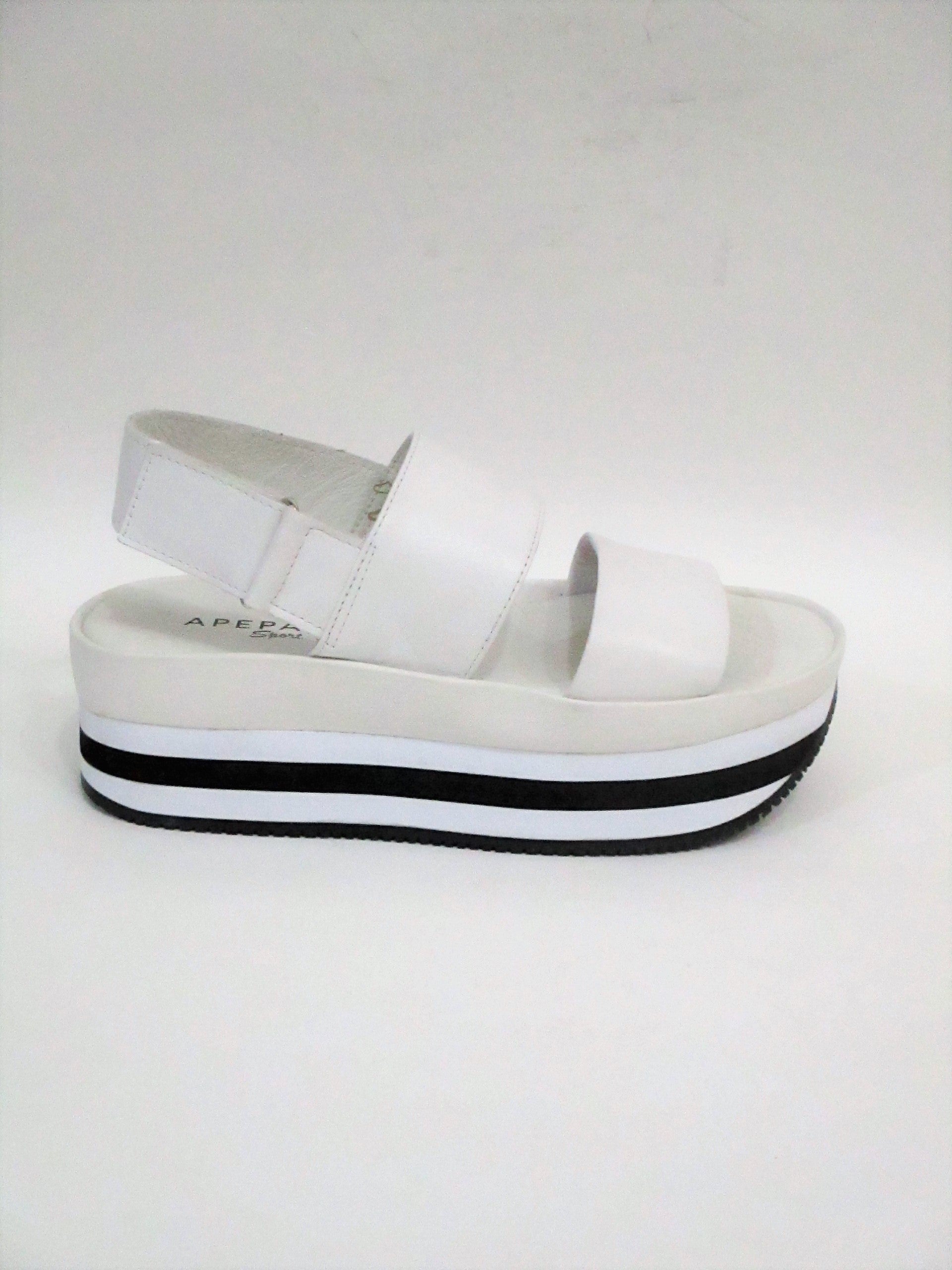 SANDALO PELLE DONNA APEPAZZA RPS02 BIANCO