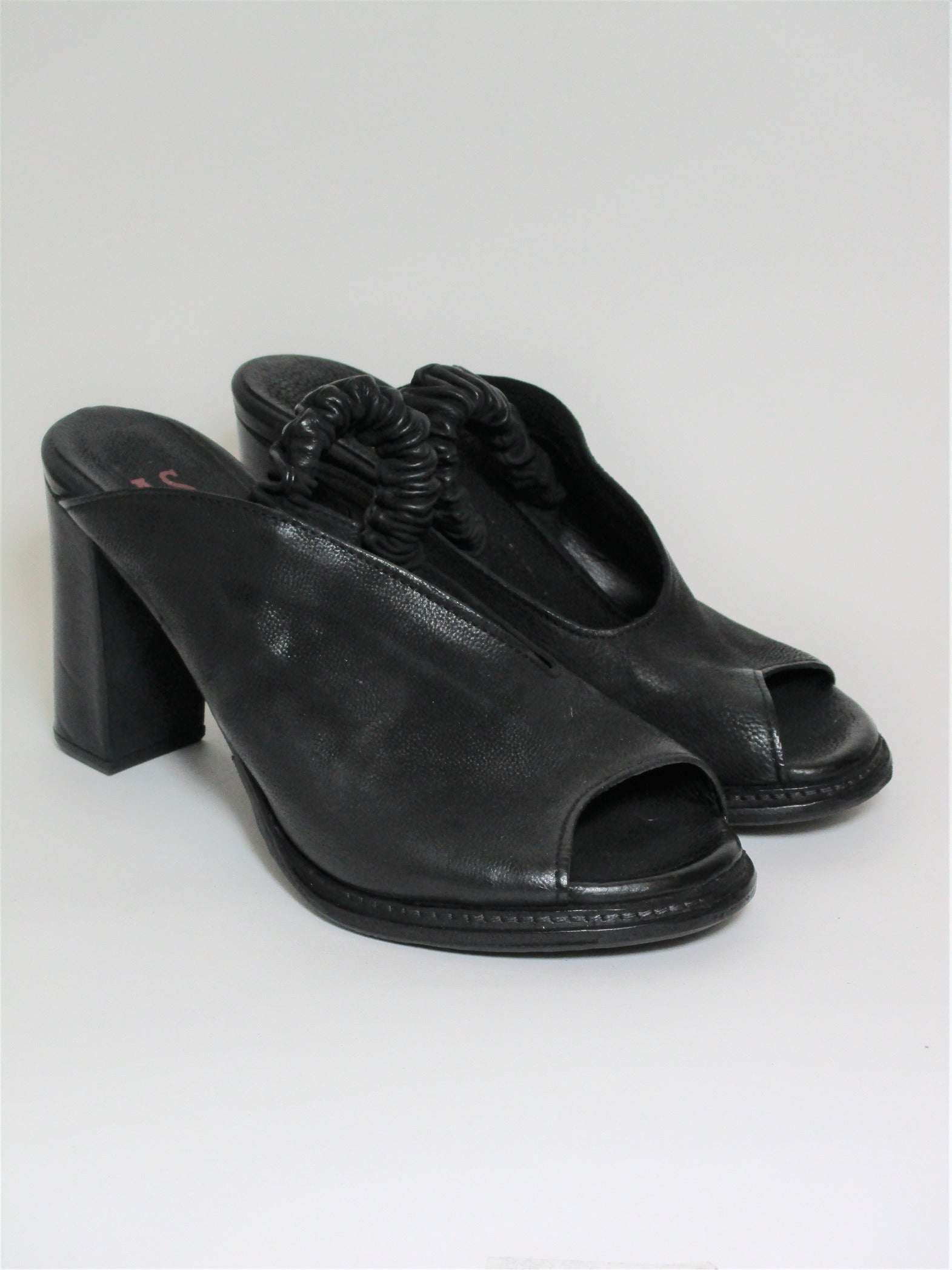 SABOT PELLE DONNA AS98 589029 NERO
