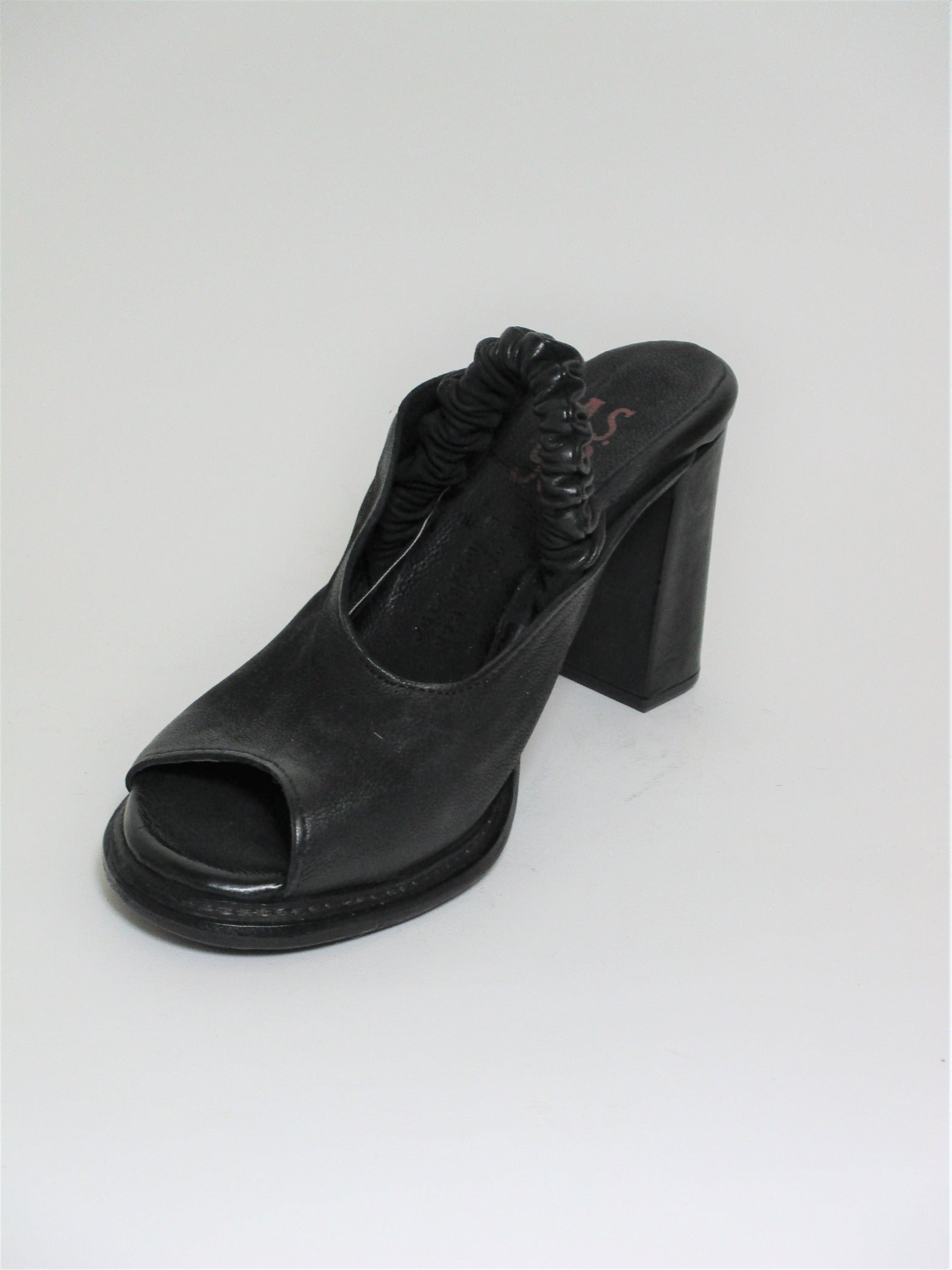 SABOT PELLE DONNA AS98 589029 NERO