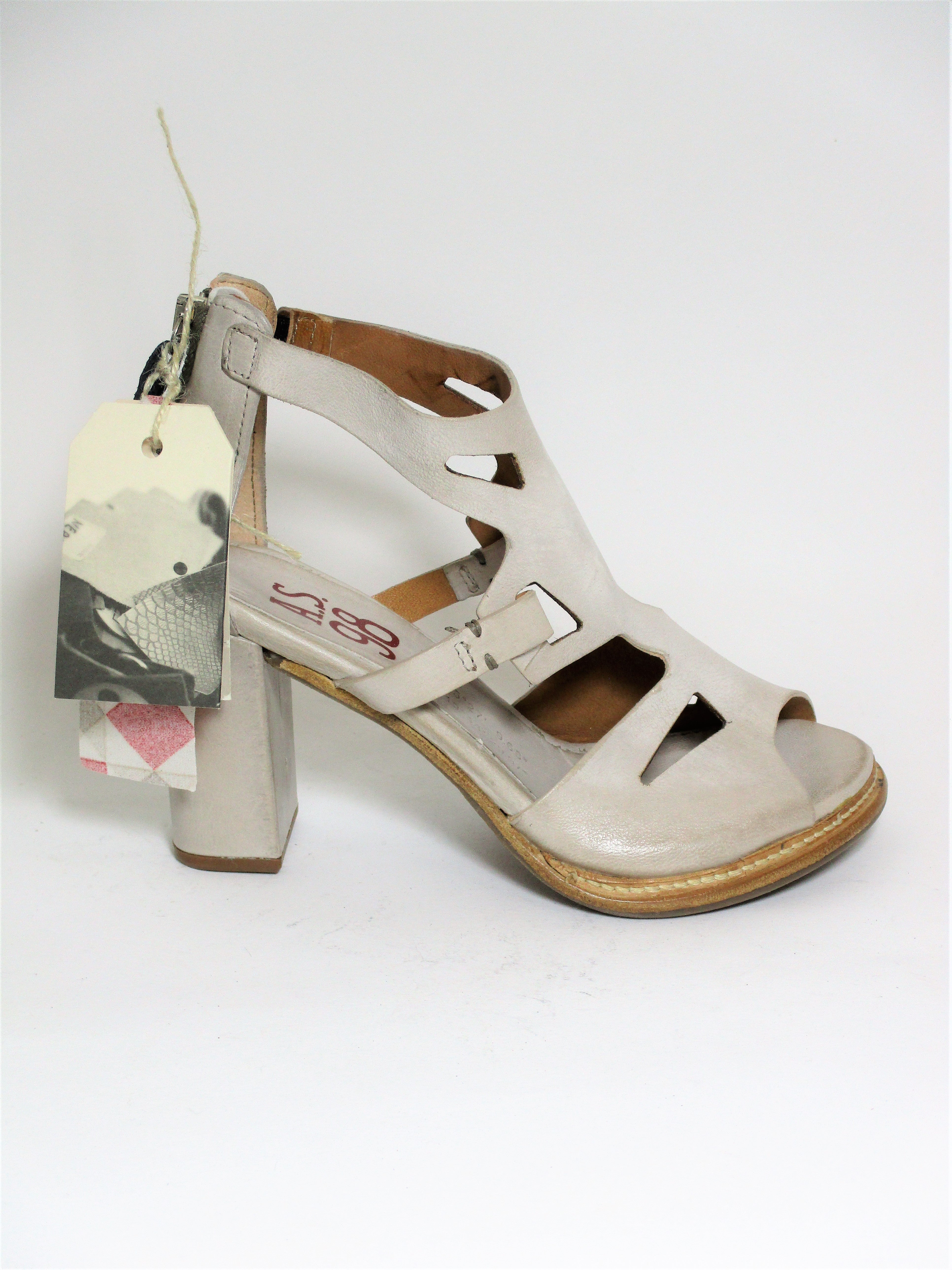 Sandalo pelle donna AS98 589030 bianco