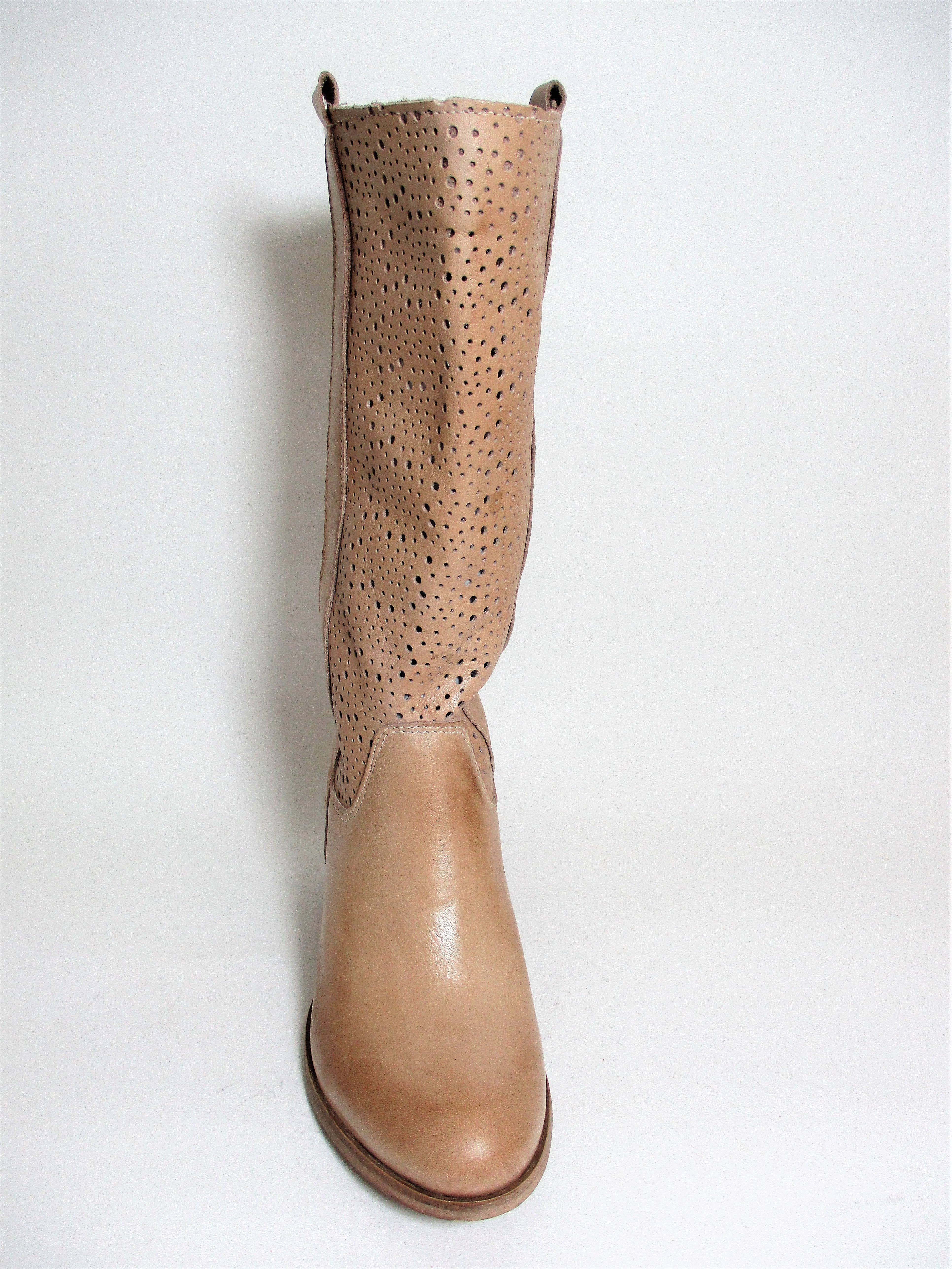 Stivale pelle donna Rebel 114F50 Beige