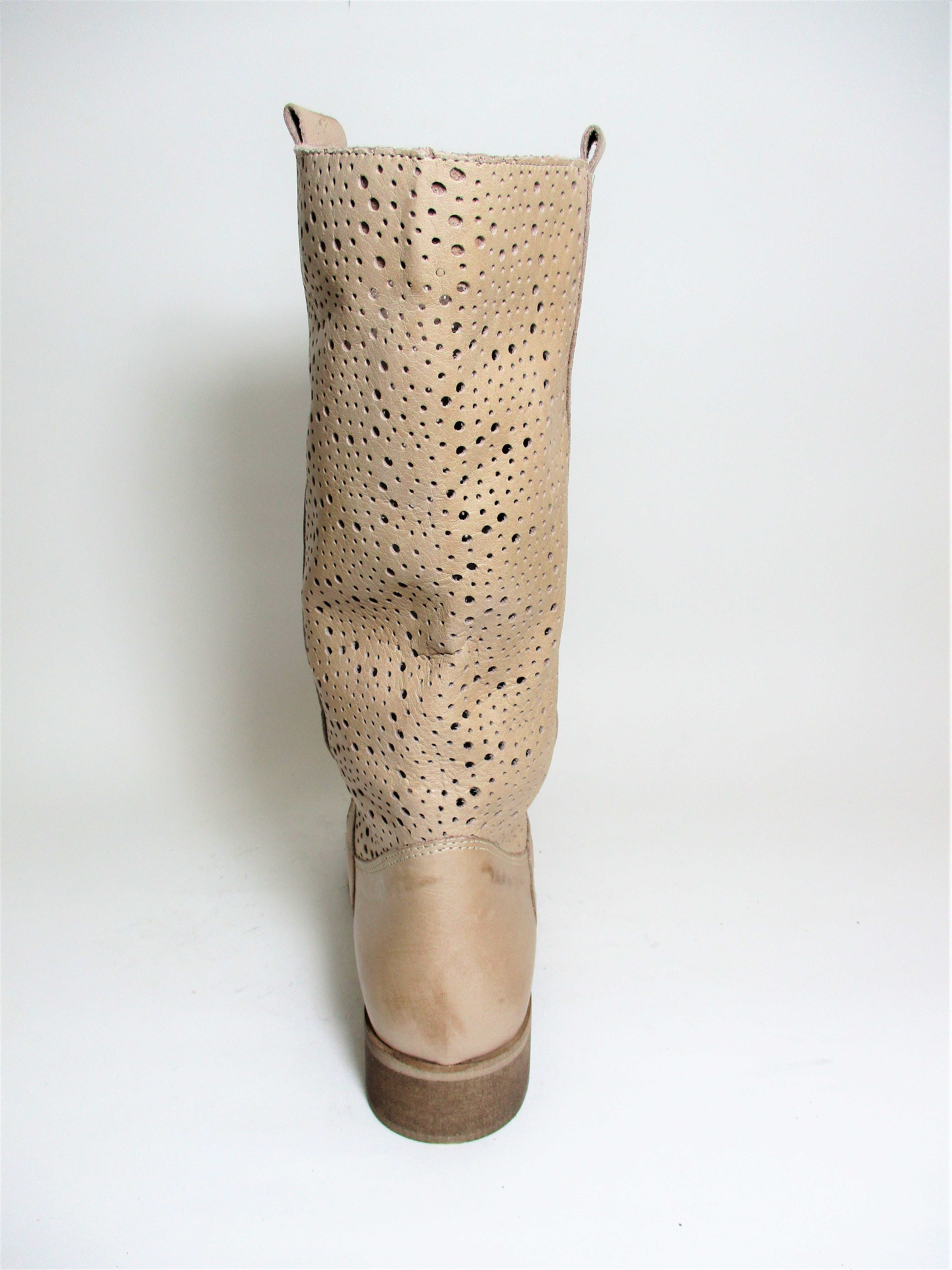 Stivale pelle donna Rebel 114 Beige