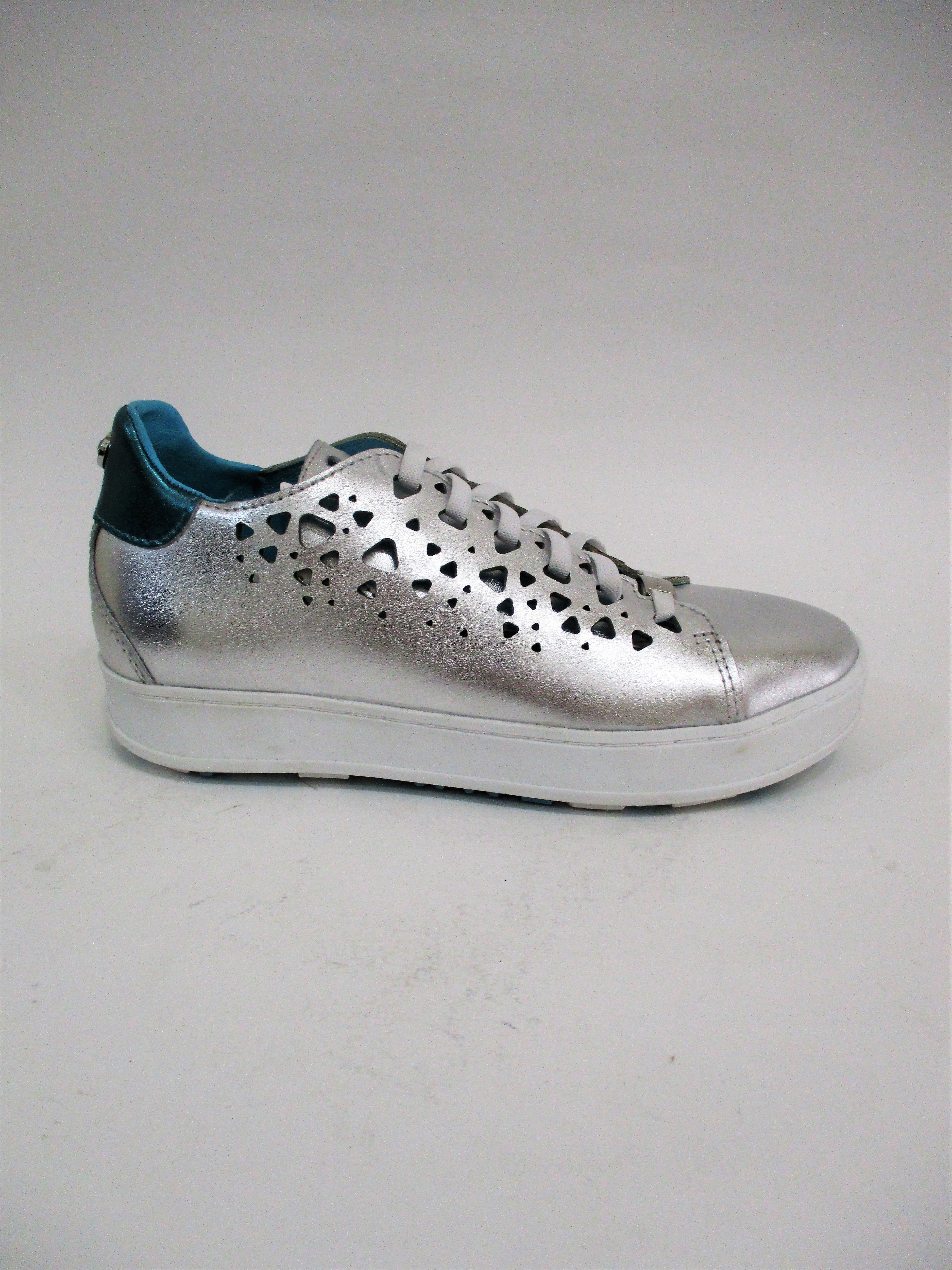 SNEAKER PELLE DONNA APEPAZZA SMW14 ARGENTO