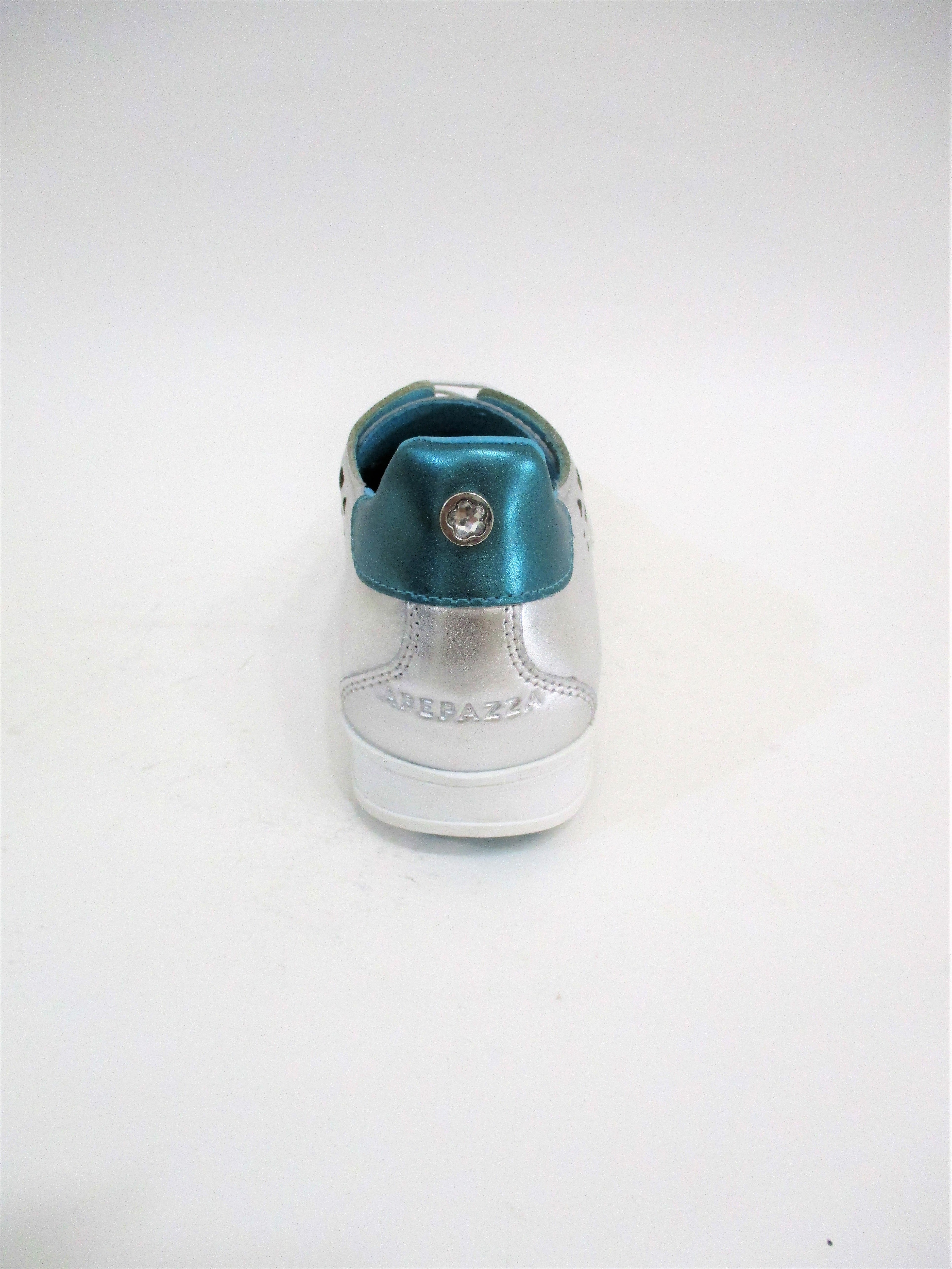 SNEAKER PELLE DONNA APEPAZZA SMW14 ARGENTO
