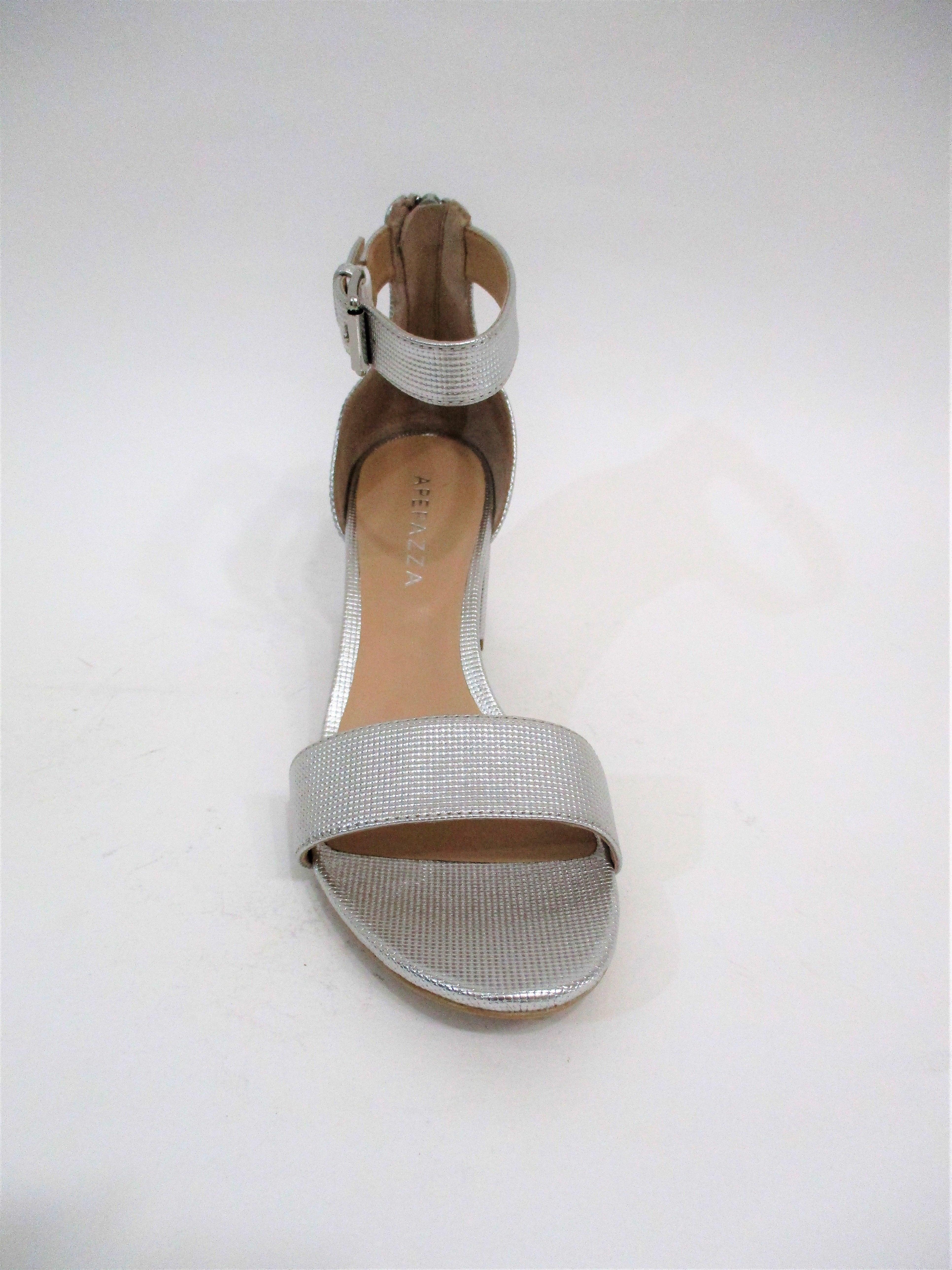 SANDALO PELLE DONNA APEPAZZA MLD02 ARGENTO