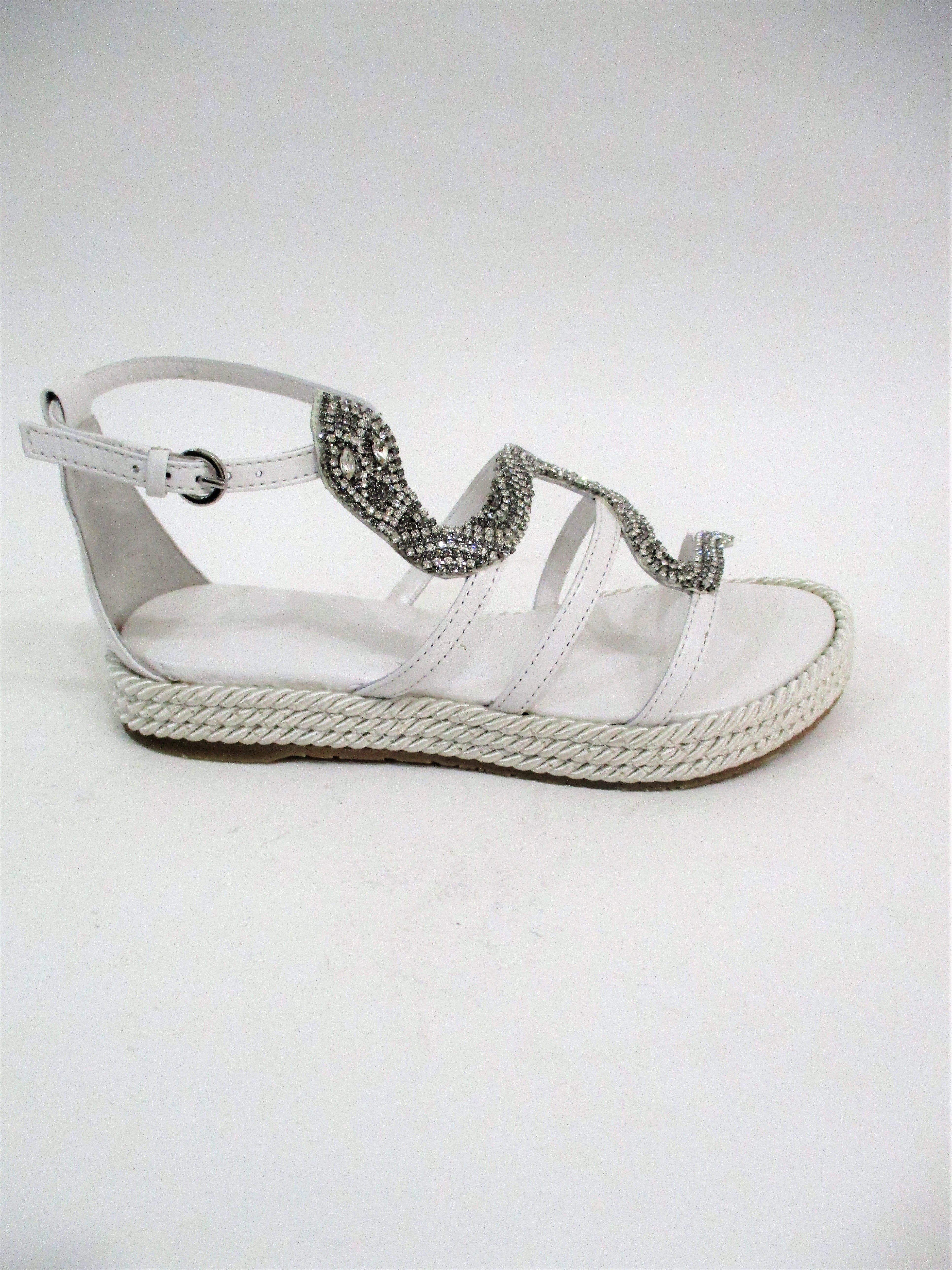 SANDALO PELLE DONNA APEPAZZA VTN01 BIANCO