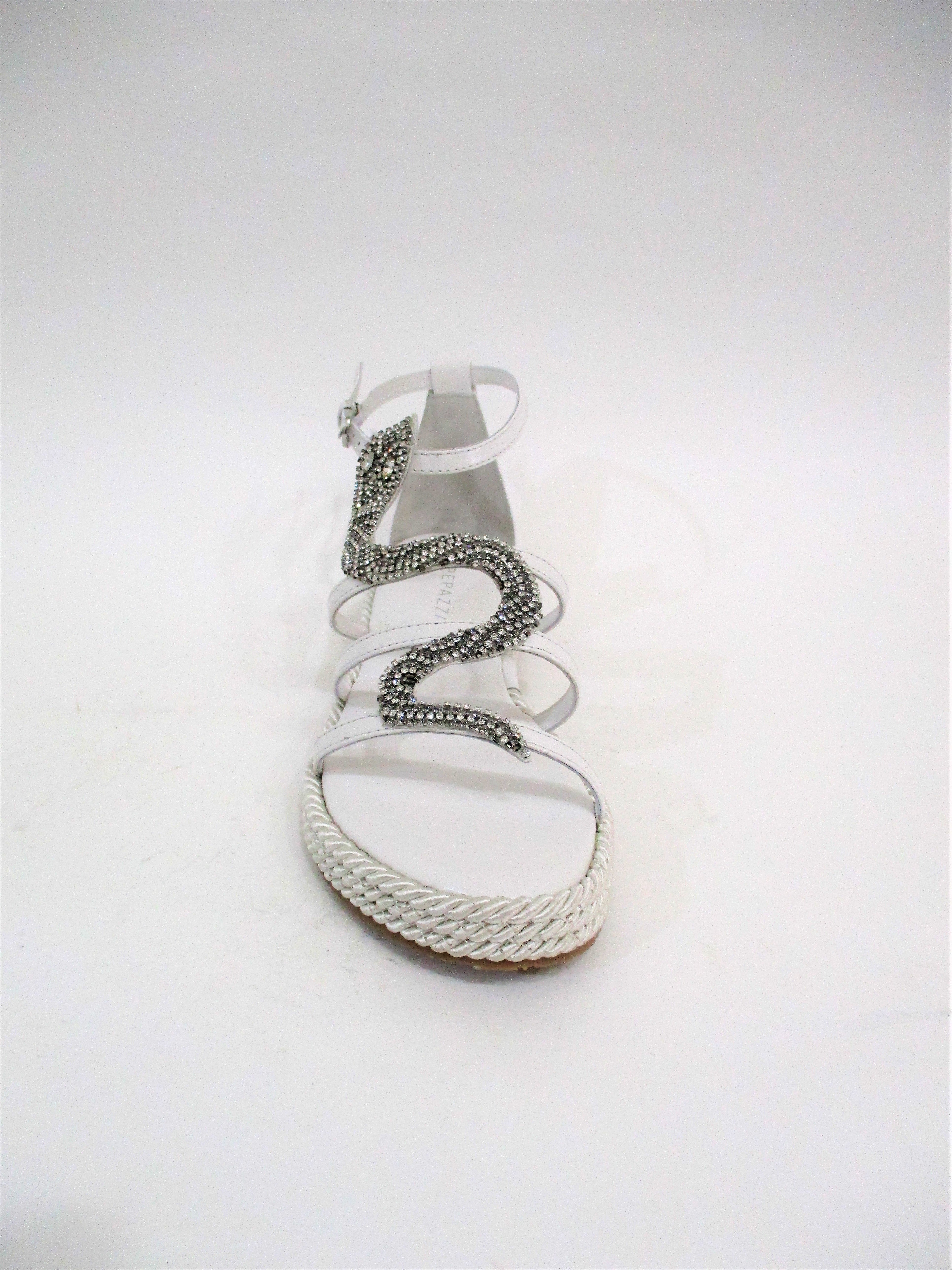 SANDALO PELLE DONNA APEPAZZA VTN01 BIANCO