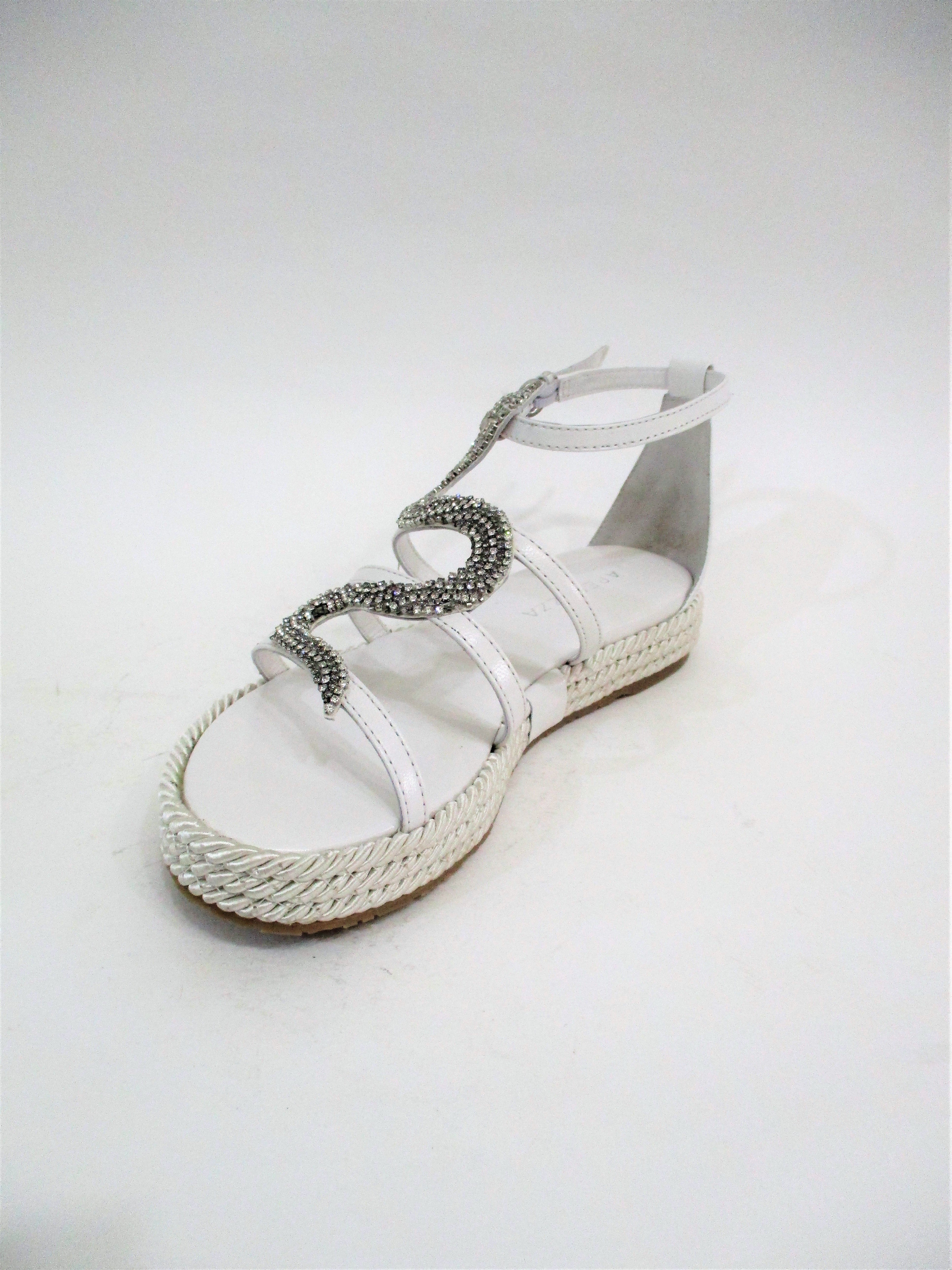 SANDALO PELLE DONNA APEPAZZA VTN01 BIANCO