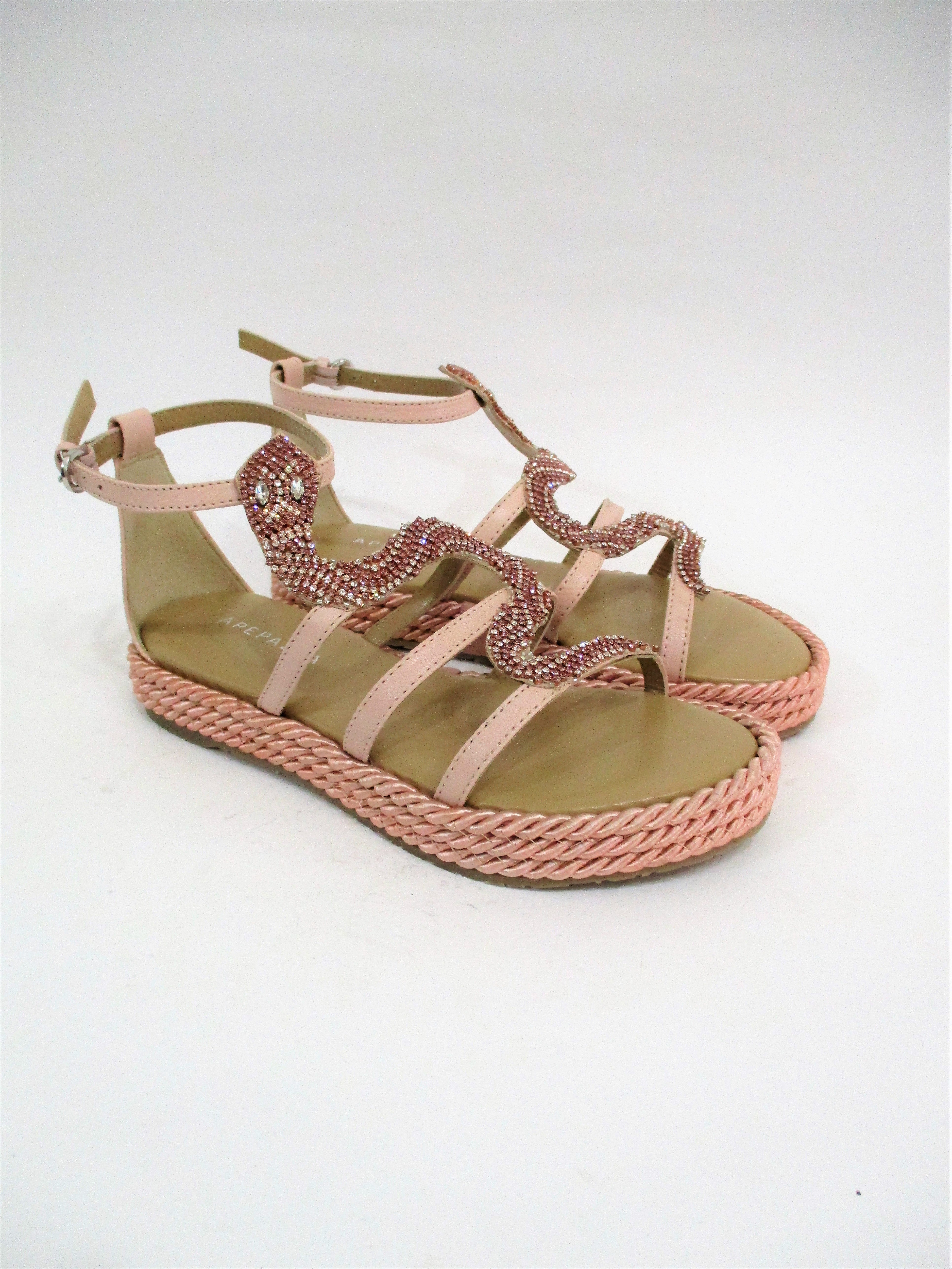 SANDALO PELLE DONNA APEPAZZA VTN01 ROSA