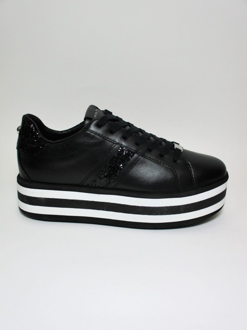 SNEAKER PELLE DONNA APEPAZZA 9FICP01 NERO