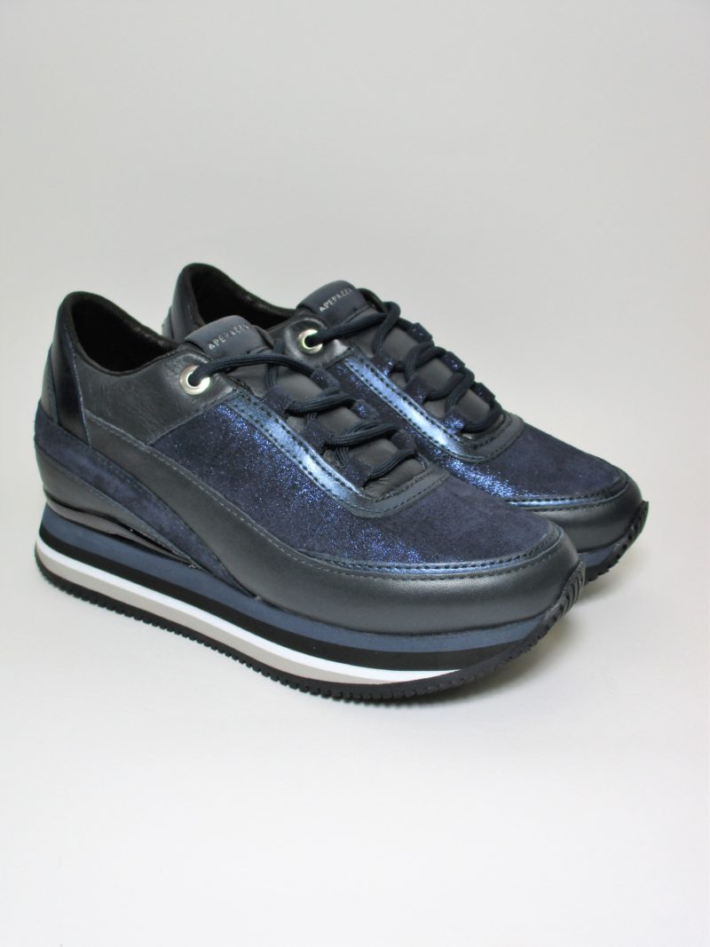 SNEAKER PELLE DONNA APEPAZZA 9FRSD37 BLU