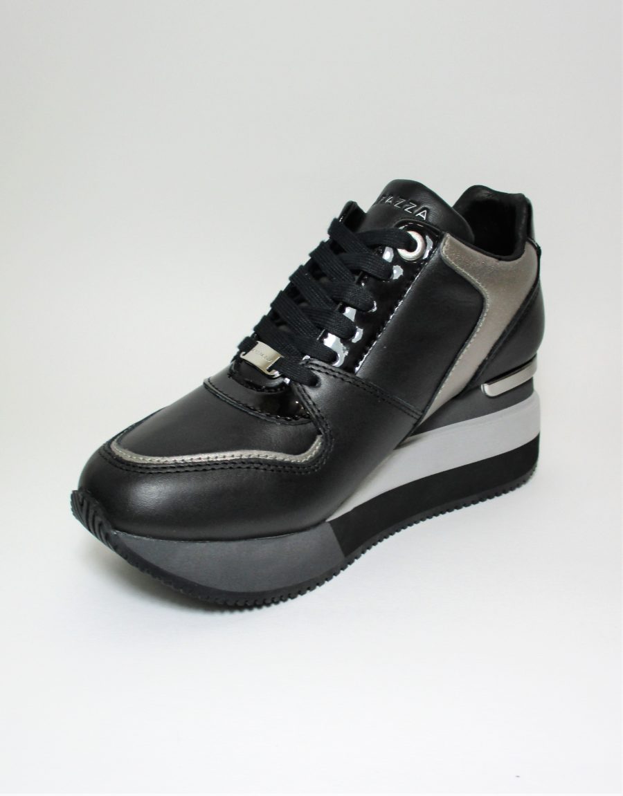 SNEAKER PELLE DONNA APEPAZZA 9FHGR01 NERO