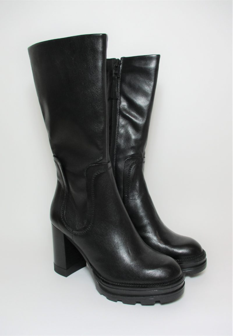 STIVALE PELLE DONNA MJUS 570302 NERO