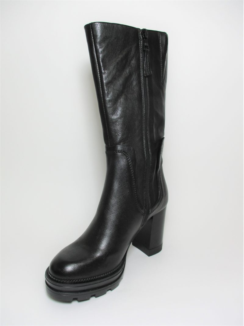 STIVALE PELLE DONNA MJUS 570302 NERO