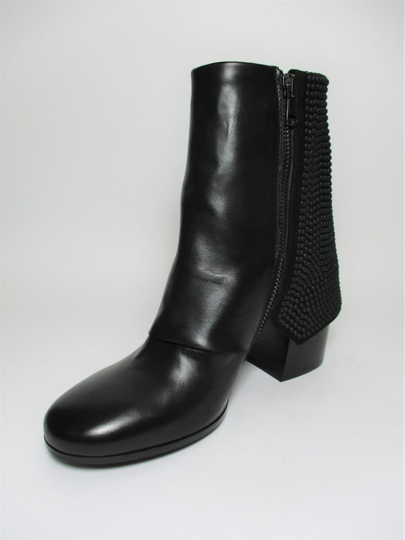 TRONCHETTO PELLE DONNA FRU.IT 5844 NERO